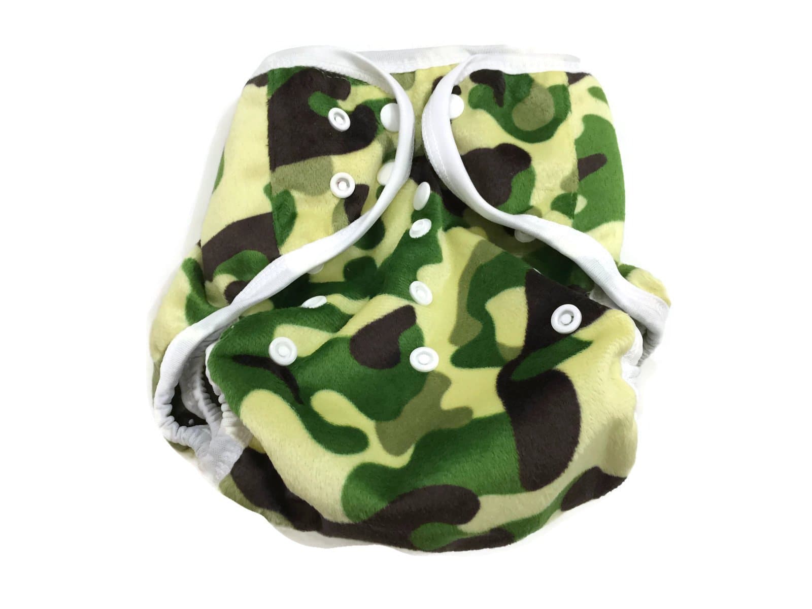 BB2 Baby One Size Printed Minky Minkee Snaps Cloth Diaper Cover for Prefolds