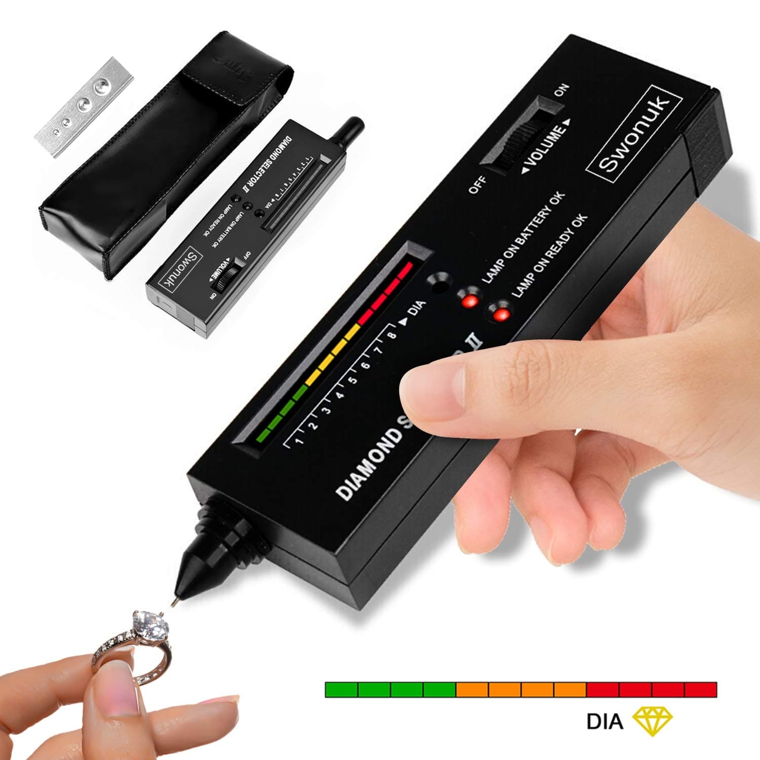 Diamond Tester II V2 Diamonds Jewelry Tools Kit Work Out Equipments for Women,Novice and Expert