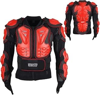 Motorcycle Protective Jacket Full Body Armor, Chest Spine Protection Dirt Bike Gear for Men Motocross MTB Racing