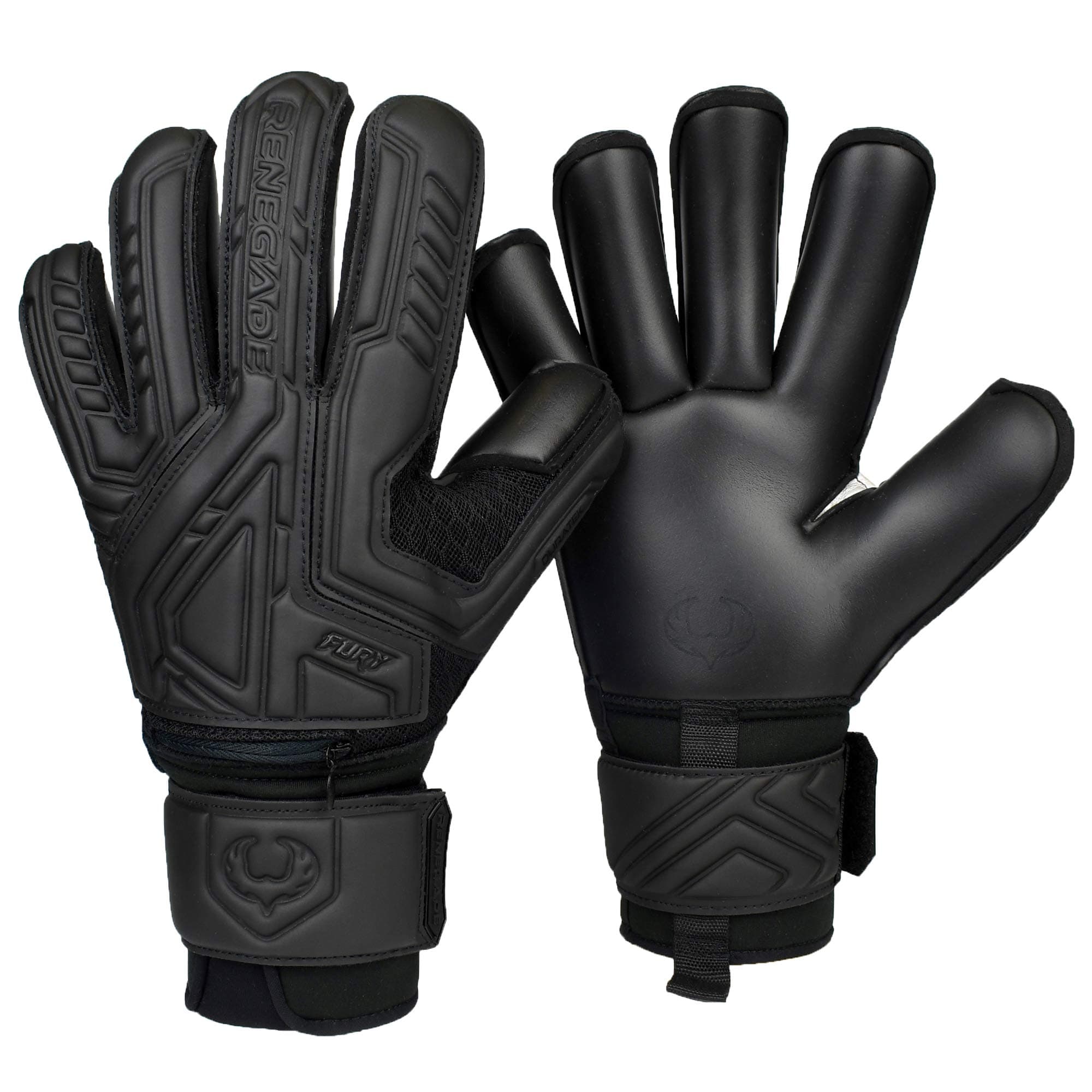 Fury Goalie Gloves with Microbe-Guard (Sizes 6-11, 7 Styles, Level 4) Pro-Tek Fingersaves & 4+3MM Giga Grip | High Performance Pro-Level Goalkeeper Glove | Based in The USA