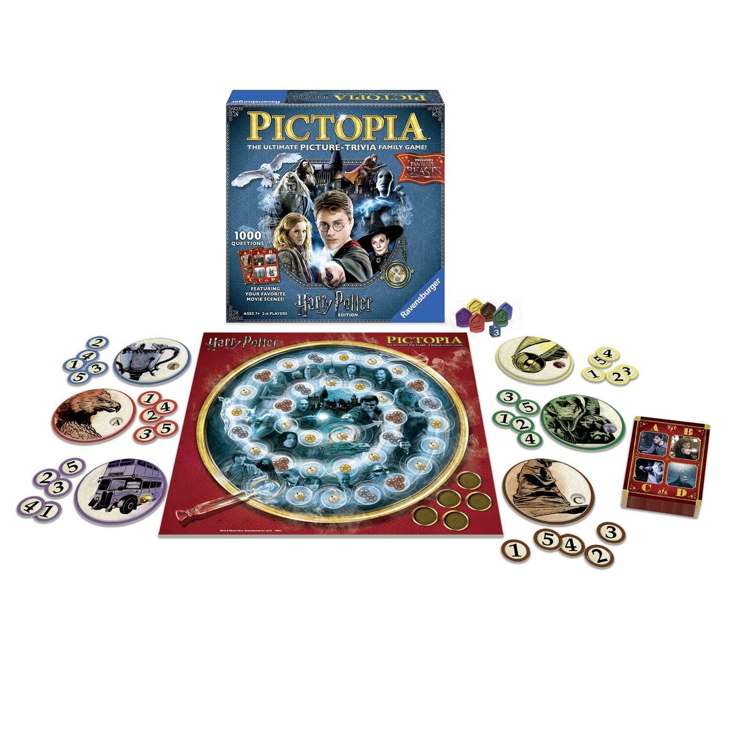Ravensburger Pictopia: Harry Potter Edition Family Trivia Board Game For Kids & Adults Age 10 & Up