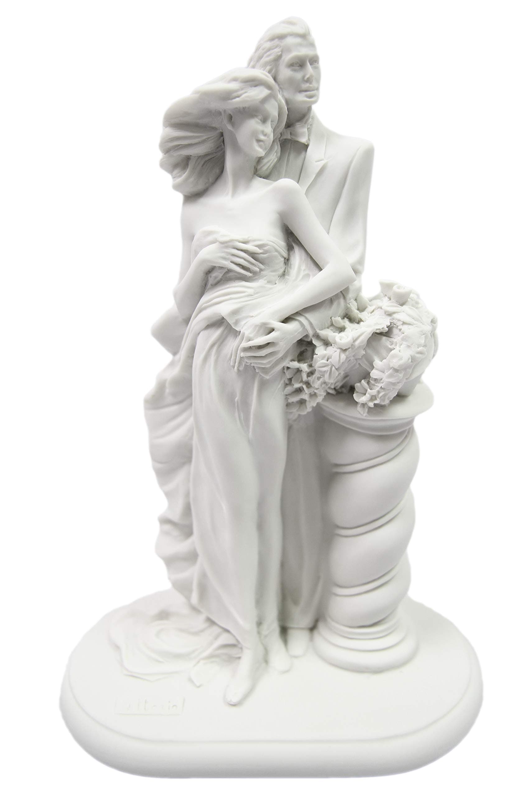11" Couple of Lovers Groom and Bride Romantic Statue Sculpture Figurine Vittoria Collection Made in Italy