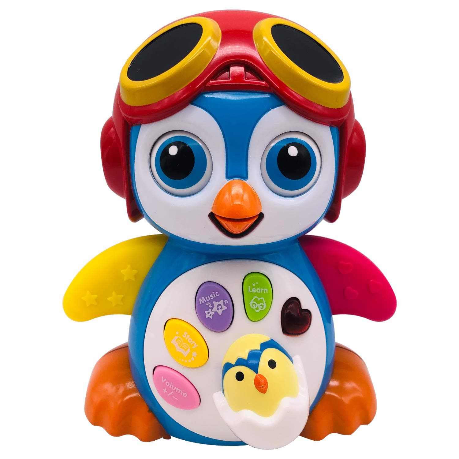 Pup Go Musical Dancing Penguin Toy for Toddler - Baby Early Education Toys with Music, Walking, Lights, Story and Intelligence Training, Best Gift for 1 2 3 Year Old Kids Boys Girls