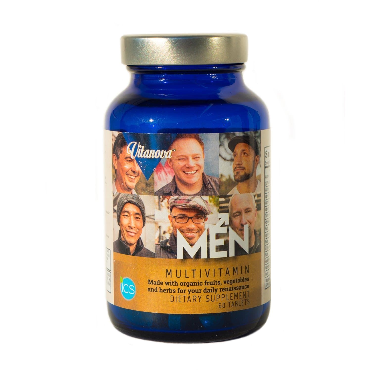 Men's Organic Probiotic Multivitamins, 60 Tablets