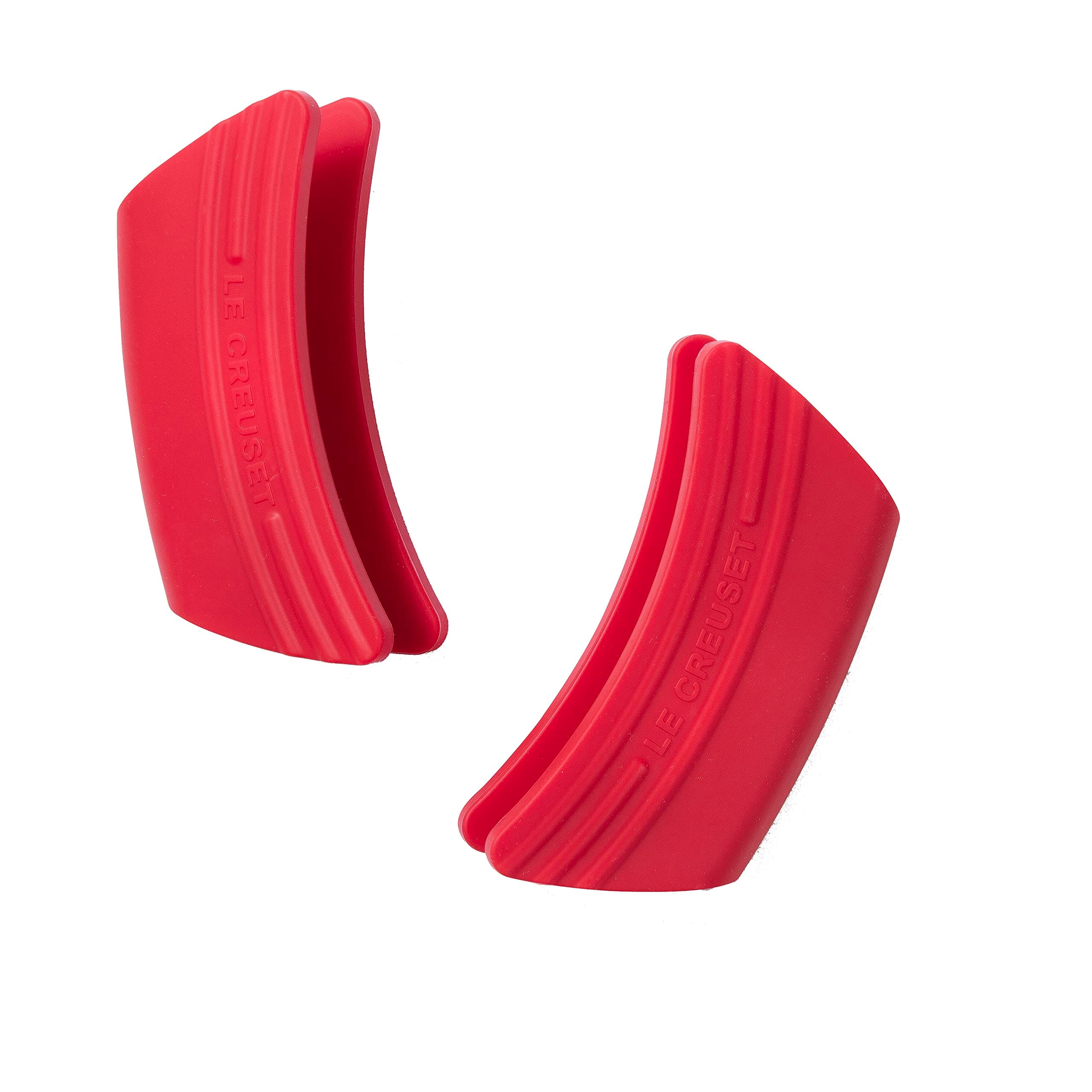 LE CREUSET x2 Silicone Side Handle Grip Cerise -Standard Pkg