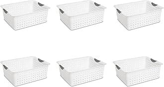 SteriliteBaskets, Bins, Crates, White, (Pack of 6)