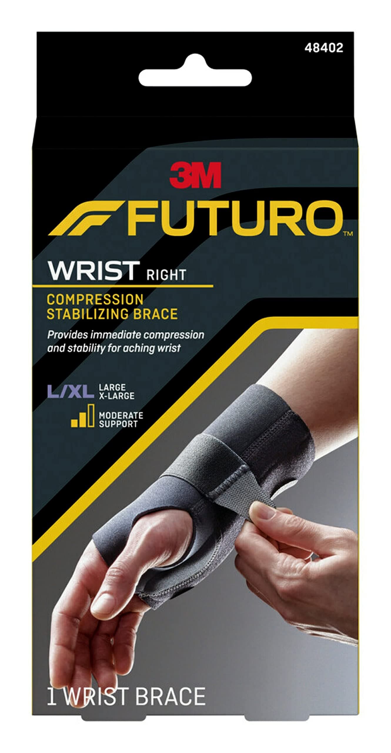 Compression Stabilizing Wrist Brace, Breathable, Large/X-Large