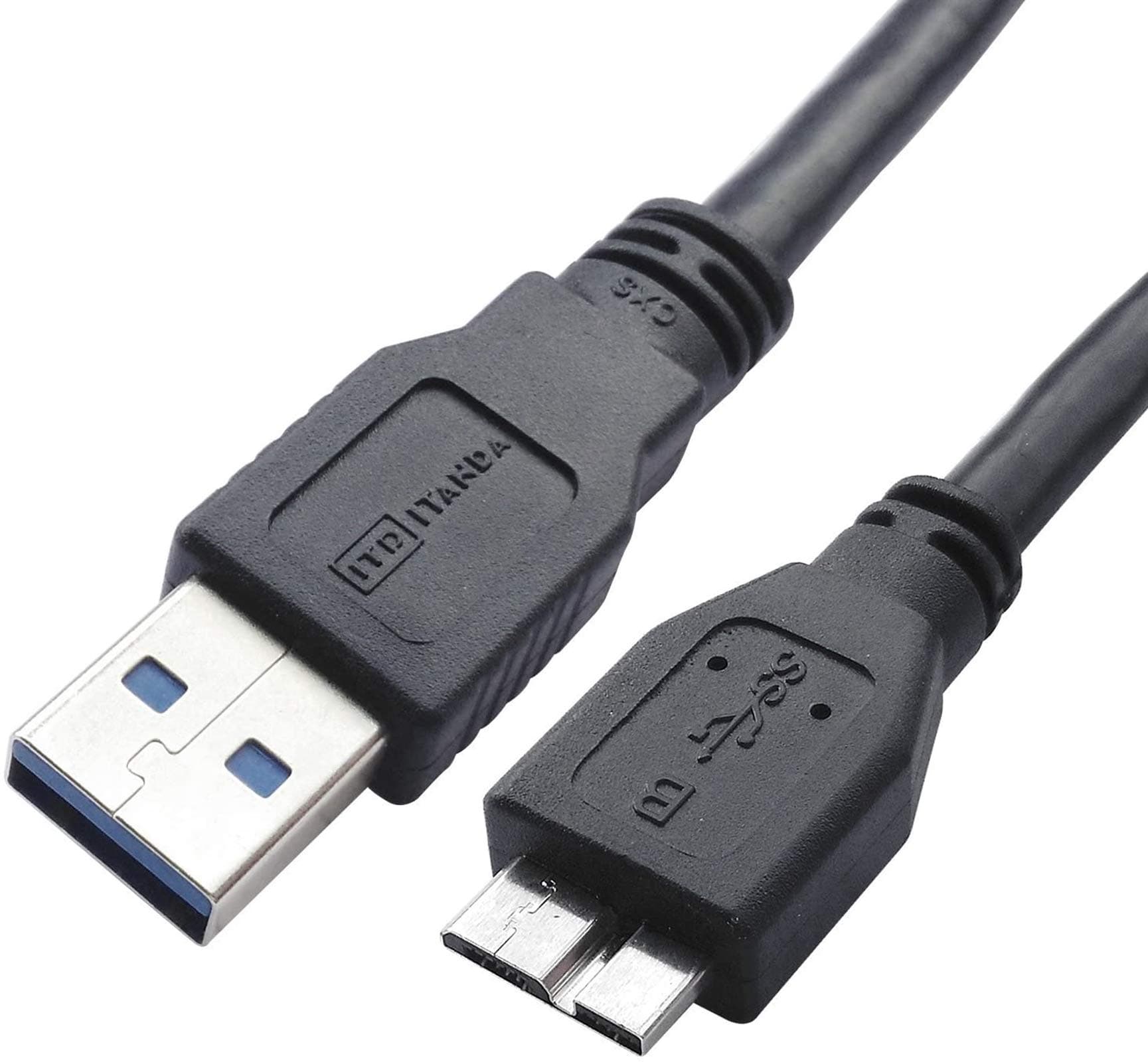 Micro USB 3.0 Cable, External Hard Drive Cable USB 3.0 A to Micro B Cable Compatible with Samsung Galaxy S5, Note 3, Note