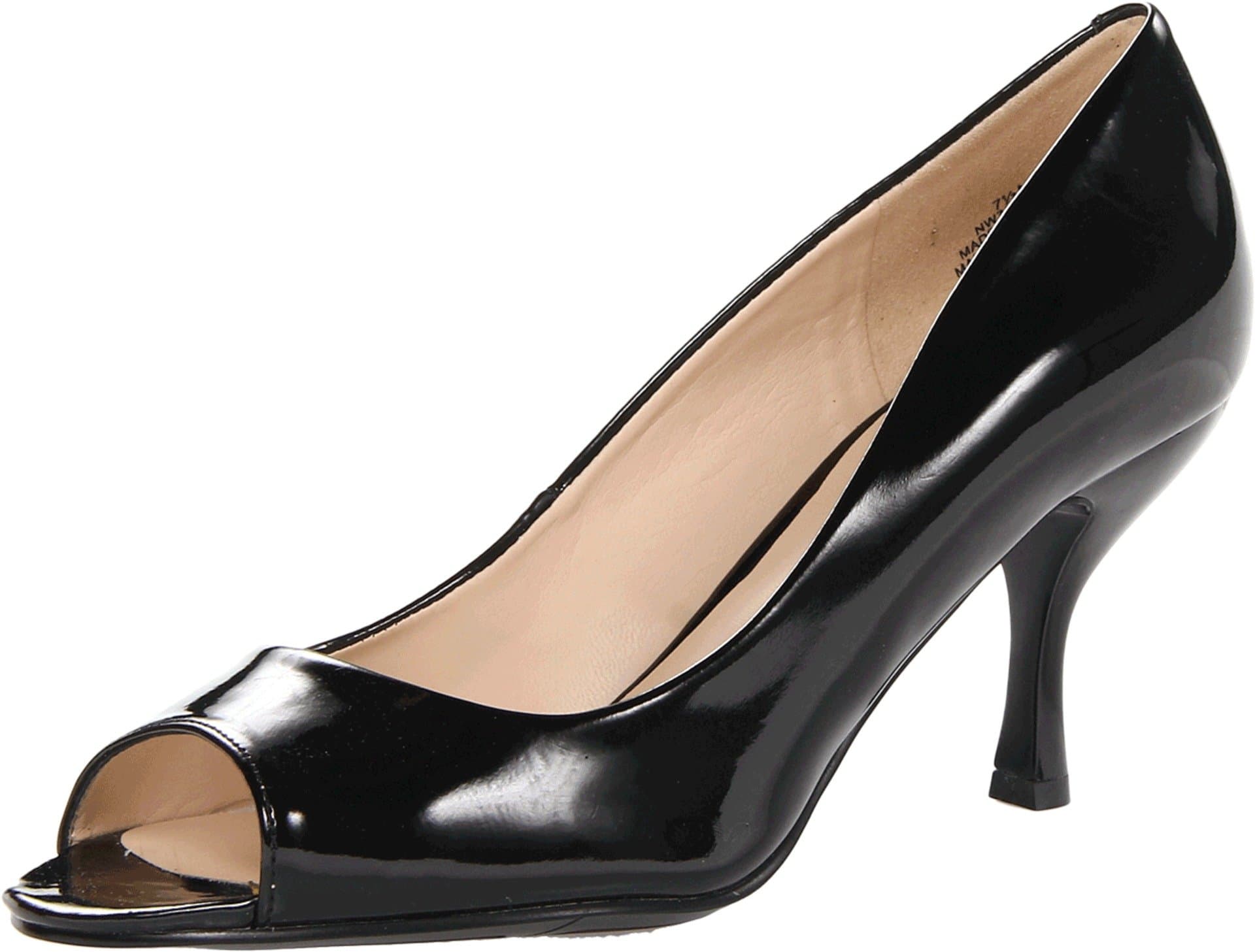 Nine West Women's Quinty Black Patent Pump 8.5 M