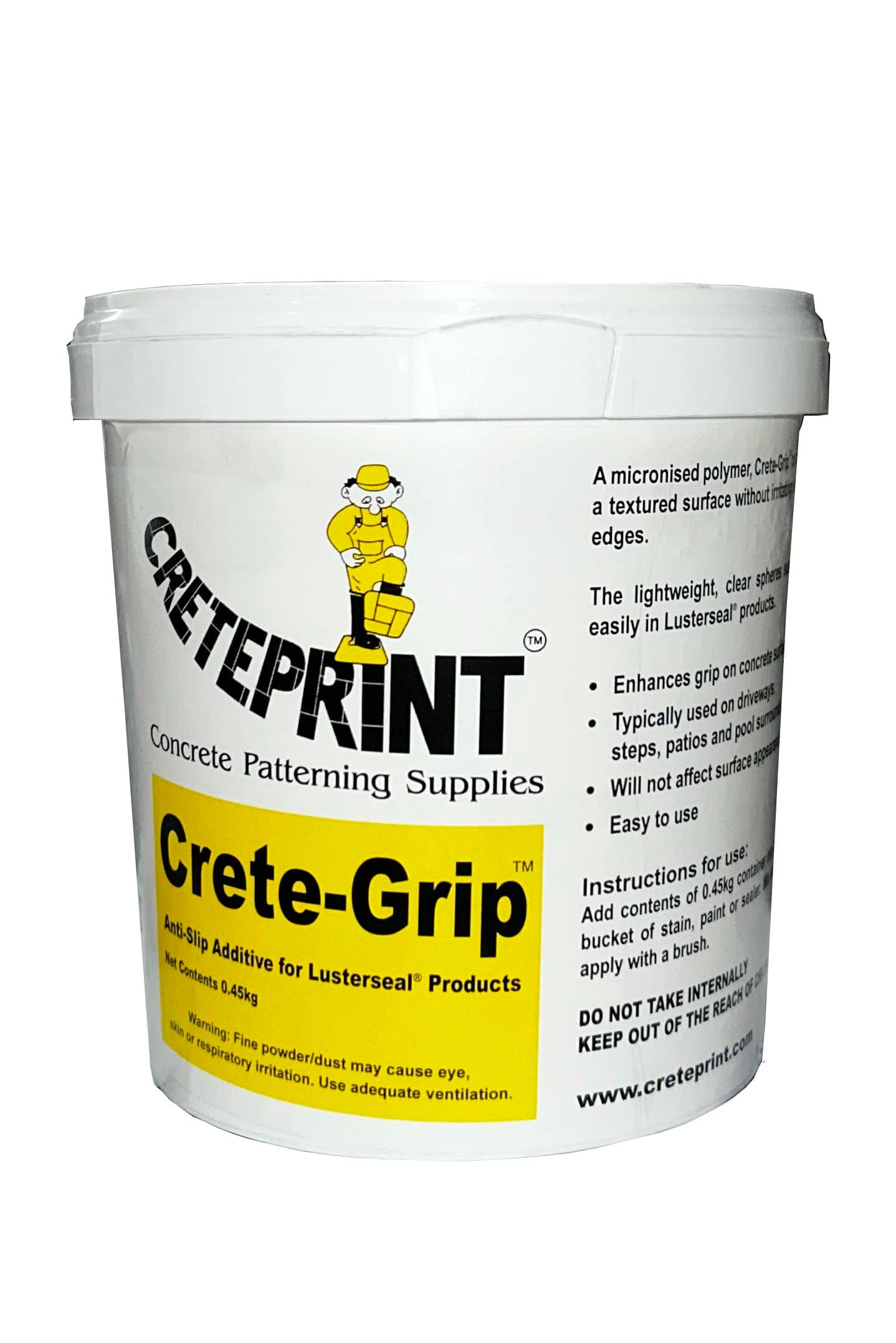 Anti-Slip Additive for Imprinted Concrete Sealer Crete Grip