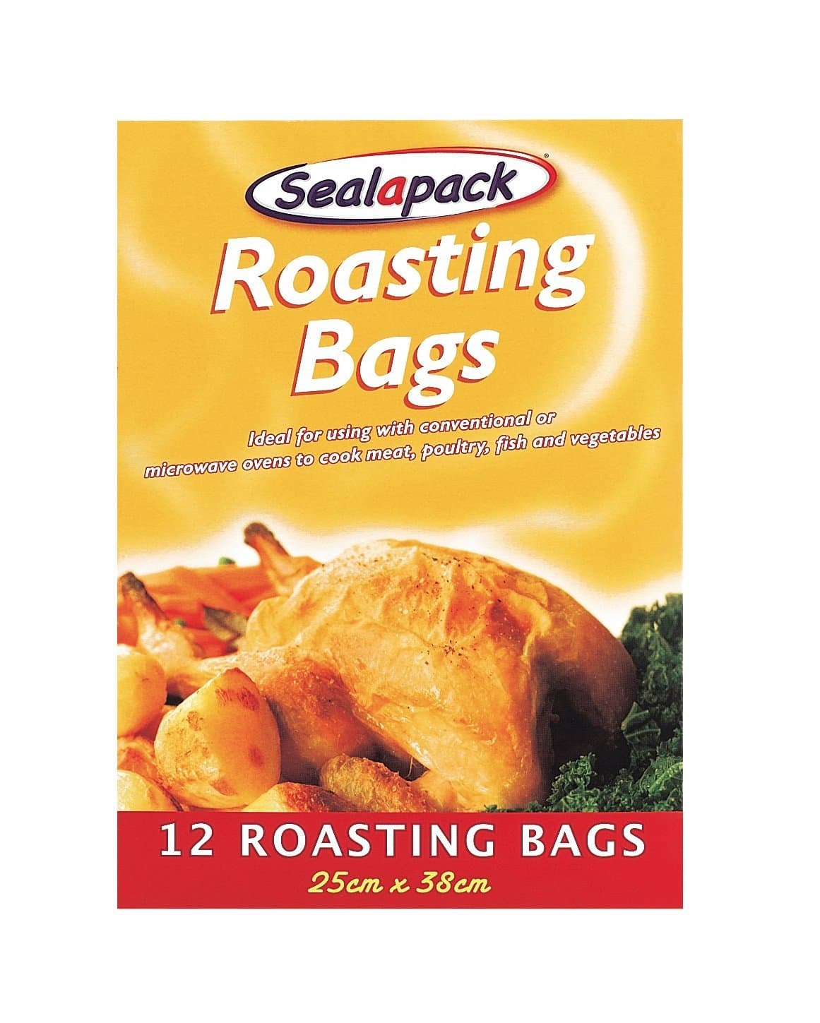 12 X ROASTING BAGS 25CM X 38CM by sealapack by homewaresdirect