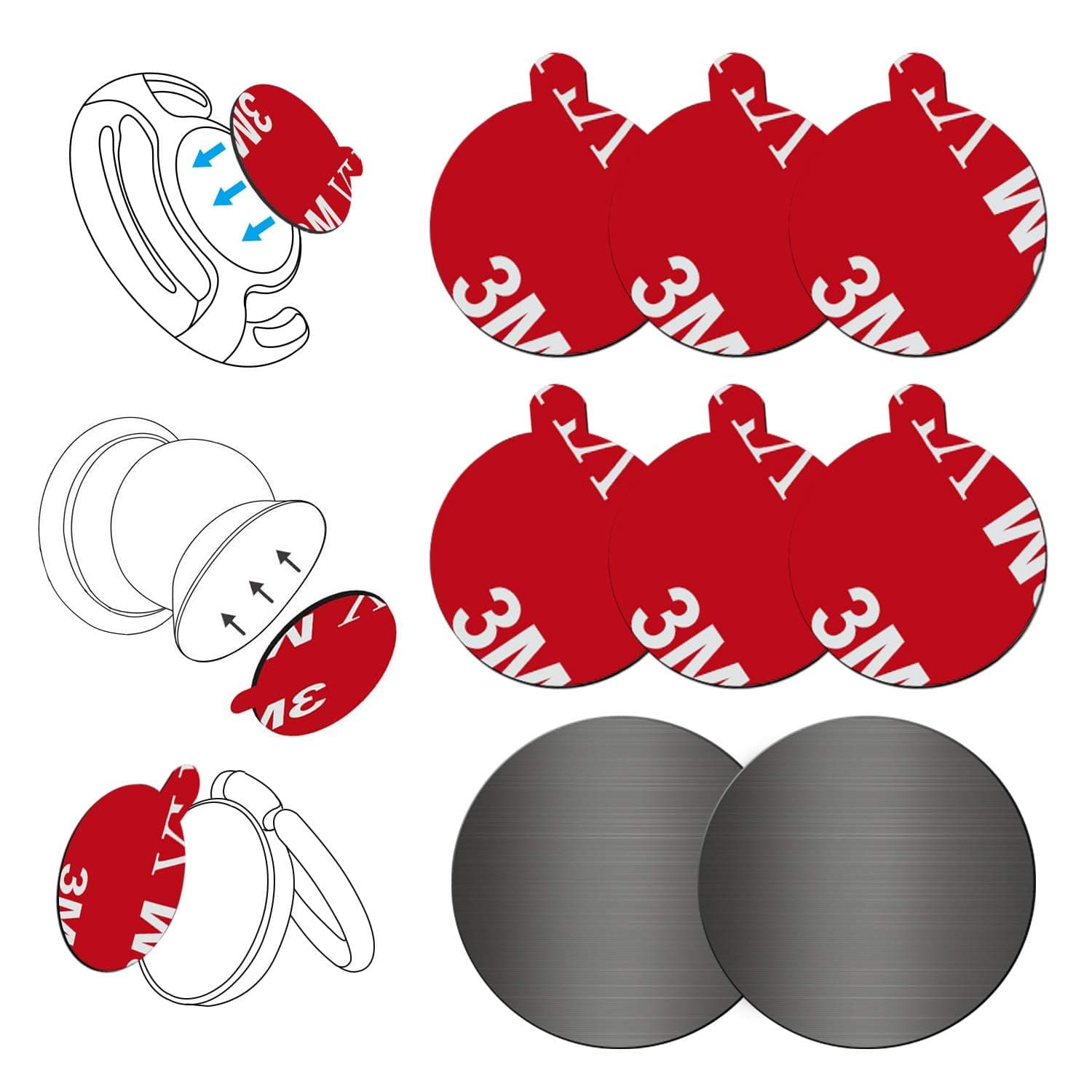 volport Adhesive Pad for Phone Holder/grip/socket