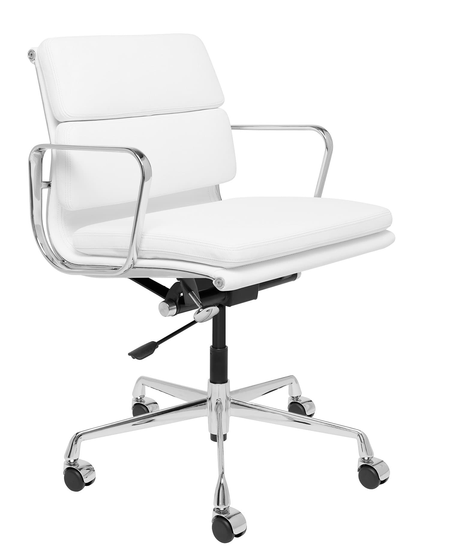 SOHO Premier Soft Pad Management Chair (Soft Pad, White)