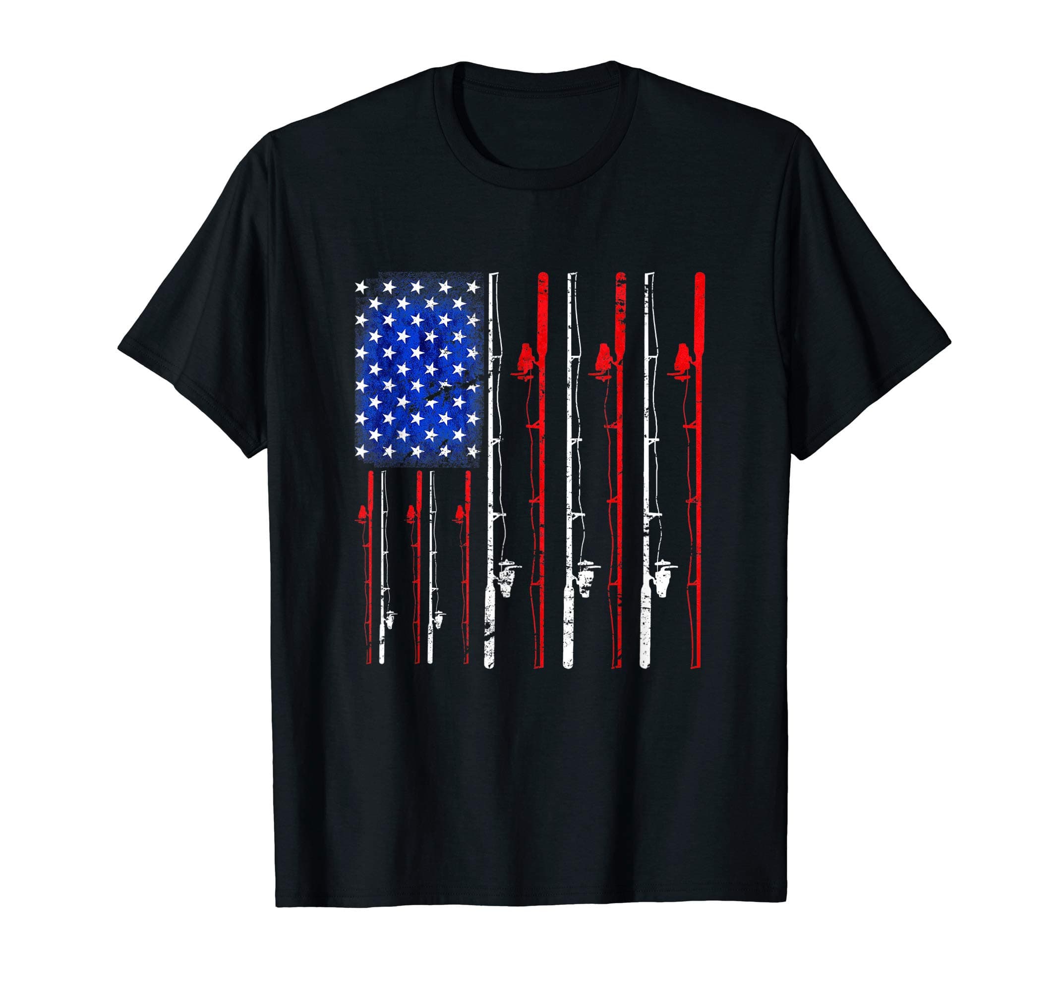 Fishing Shirt American Flag Shirt Fishing T-Shirt