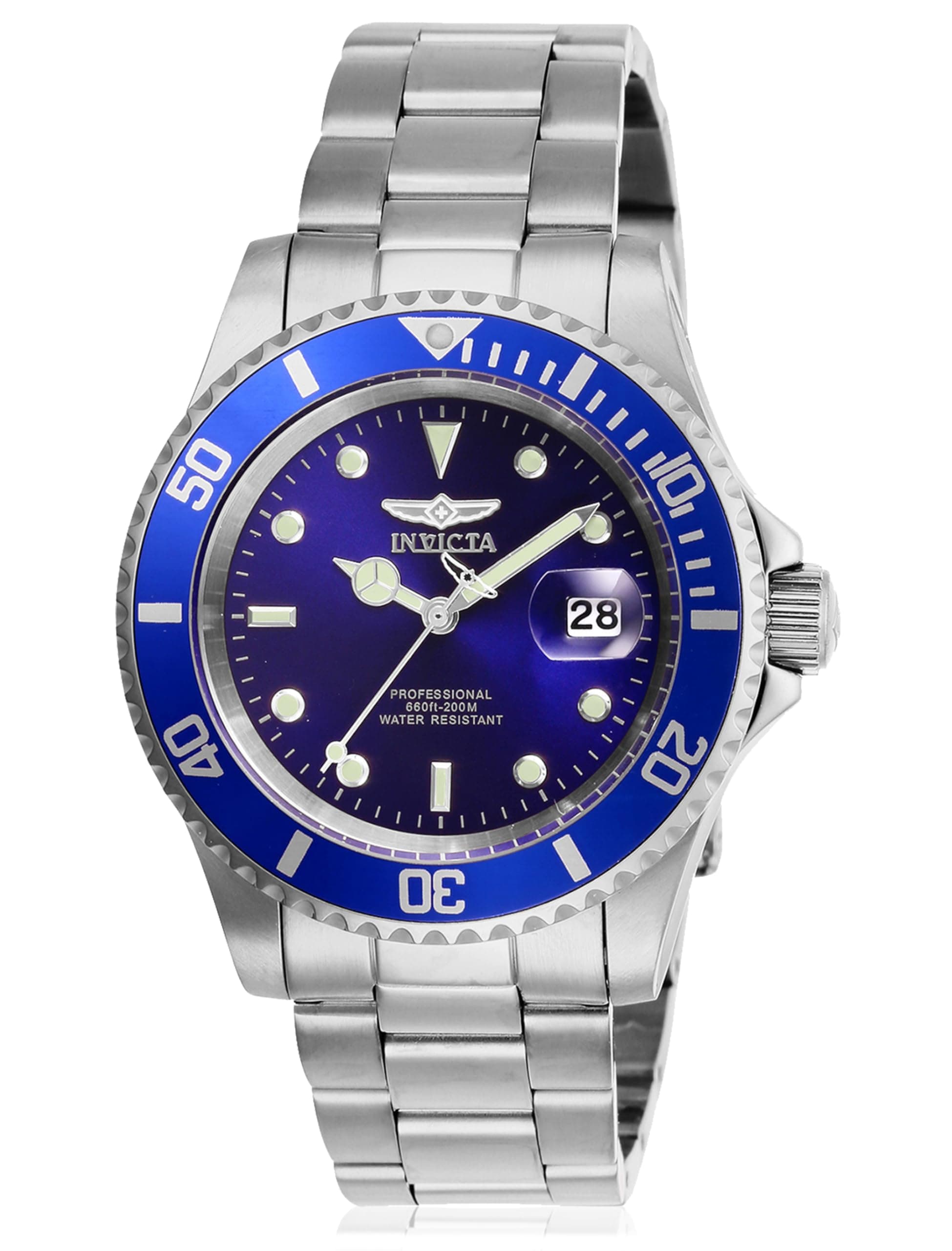 Men's Pro Diver Quartz Watch with Stainless Steel Strap