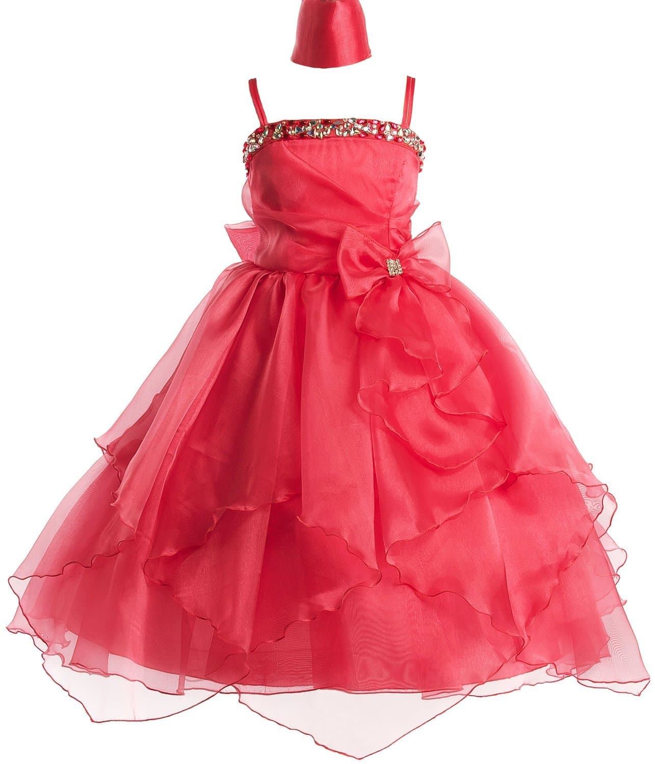 Dempsey Marie 10 Colors -Rhinestone Pageant Party Holiday Communion Flower Girl Dress 2-20