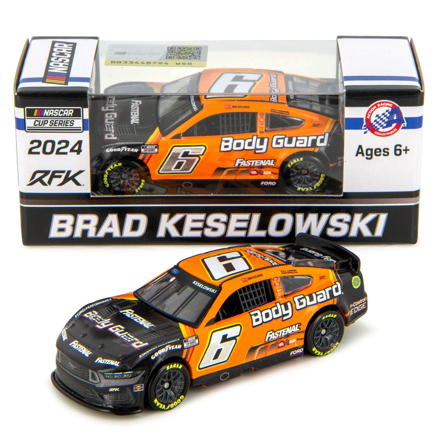 Lionel Racing Brad Keselowski 2024 Fastenal Body Guard Diecast Car 1:64 Scale