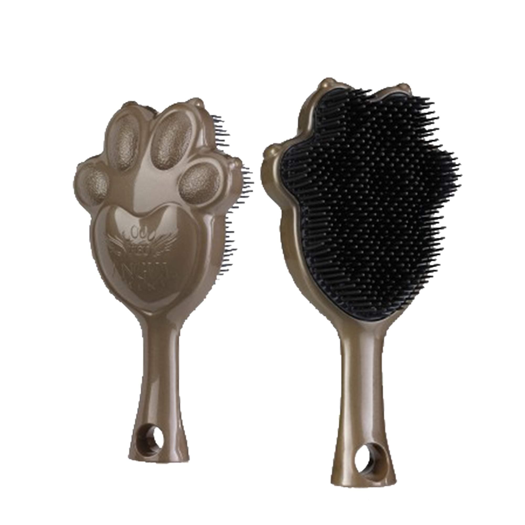 Pet Angel Mini Brush - Detangling, Antibacterial & Anti-Static – Bronze