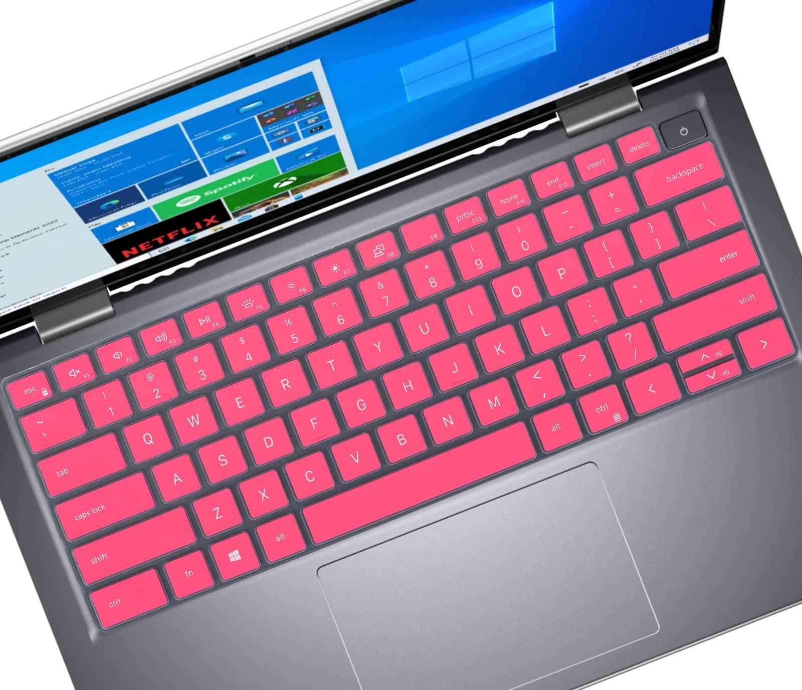 Keyboard Cover Skin for 14" Dell Inspiron 14 5410 5415 5418/ Inspiron 7000 7415,13.3" Dell Inspiron 13 5310/Dell Latitude 3320 3420 14 inch Keyboard Protector[NOT for Dell Latitude 14 5410] - Pink