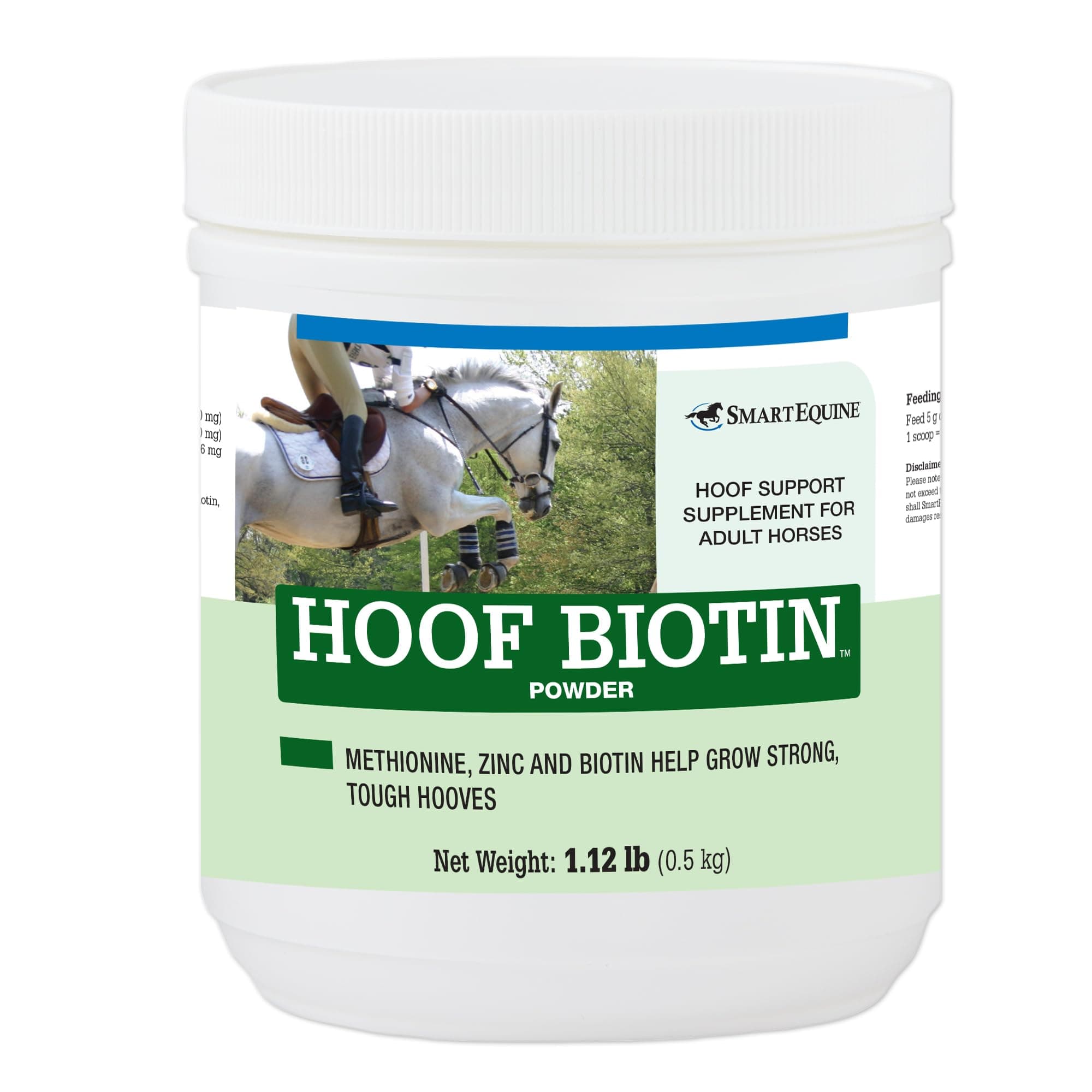 Horse Biotin Powder | Hoof Supplement for Horses | Biotin for Horses | Includes Zinc and Methionine | 18 oz Jar