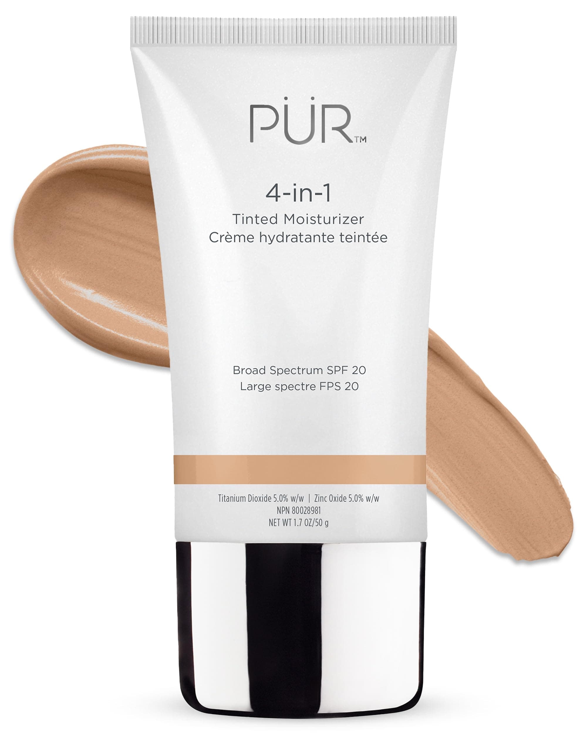 4-in-1 Tinted Moisturizer With SPF 20 - Hydrating Face Moisturizer, Primer, & Foundation With Shea Butter, Aloe Vera & Vitamin B3 - Vegan Friendly - Free of Paraben, Gluten & BPA