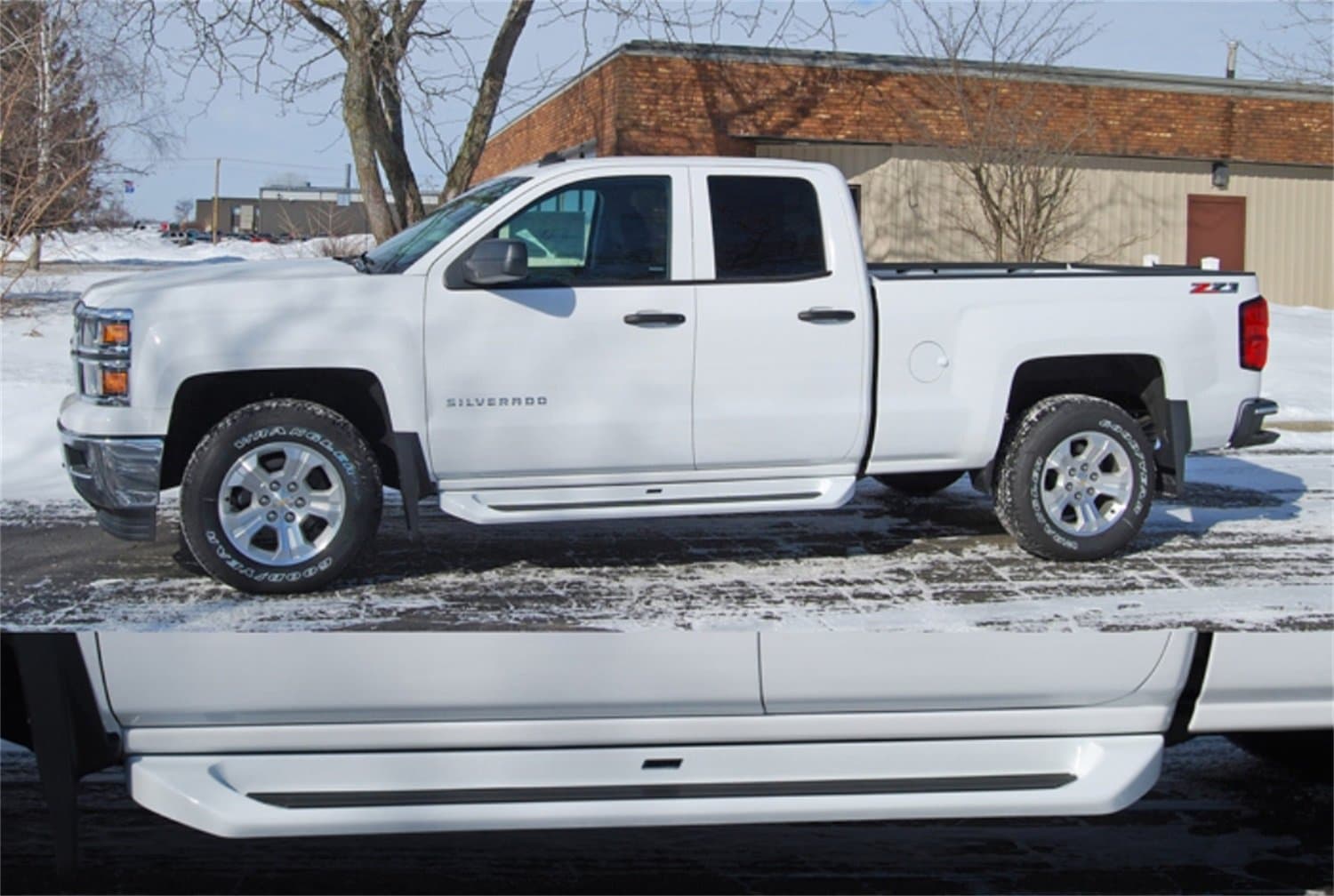 Owens Products 3201 GlaStep Plus Custom Fiberglass Cab Length Running Boards