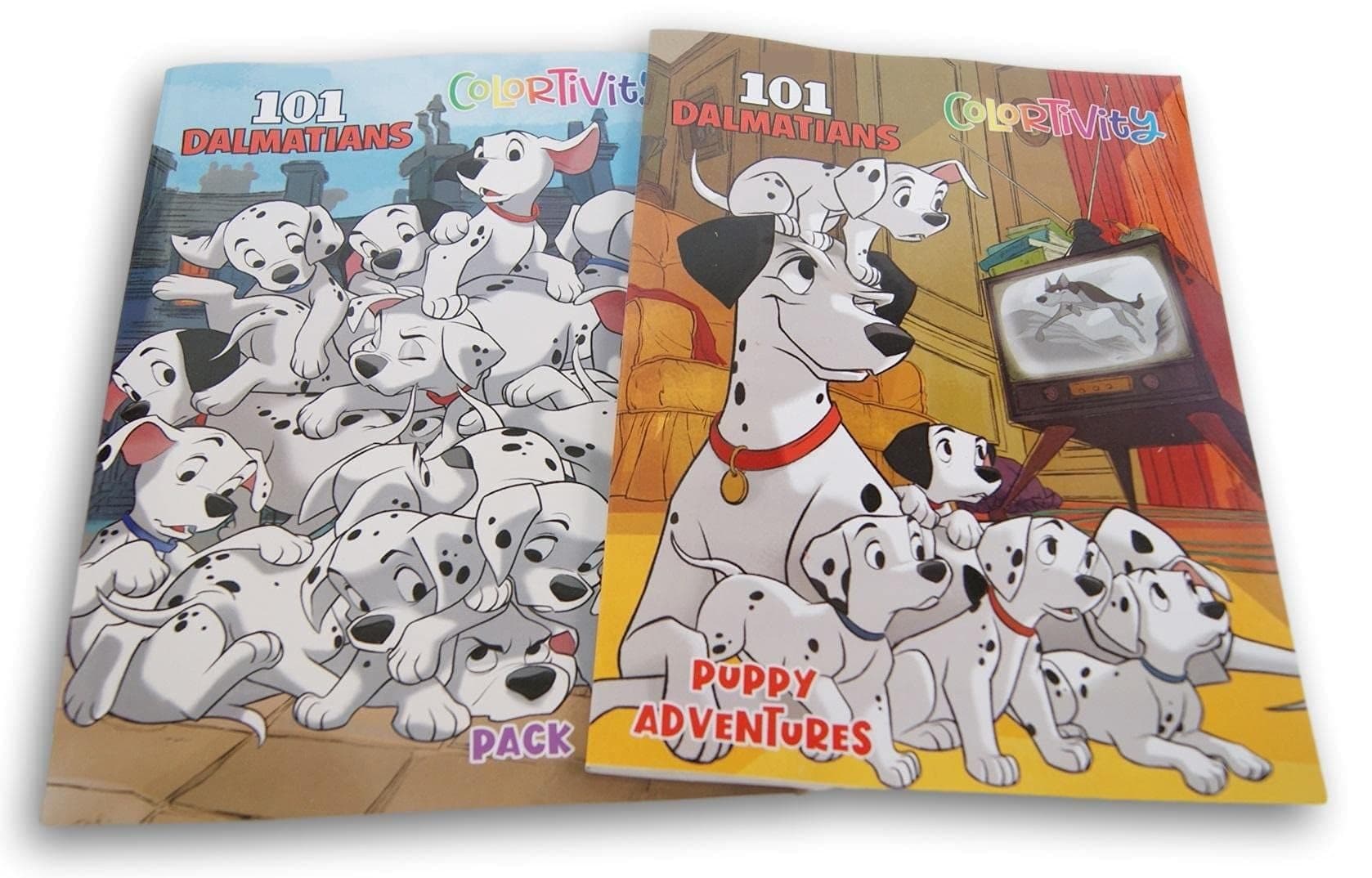 101 Dalmatians Coloring and Activity Book Set of 2-80 Pages Each