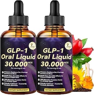 Dormoran GLP-1 Oral Liquid, GLP-1 Slimming Drops for Weight Loss, Dormoran GLP 1 Peptide Complex Serums, Natural Plant Extract GLP 1 Supplements Concentrate, for Men & Women (2)
