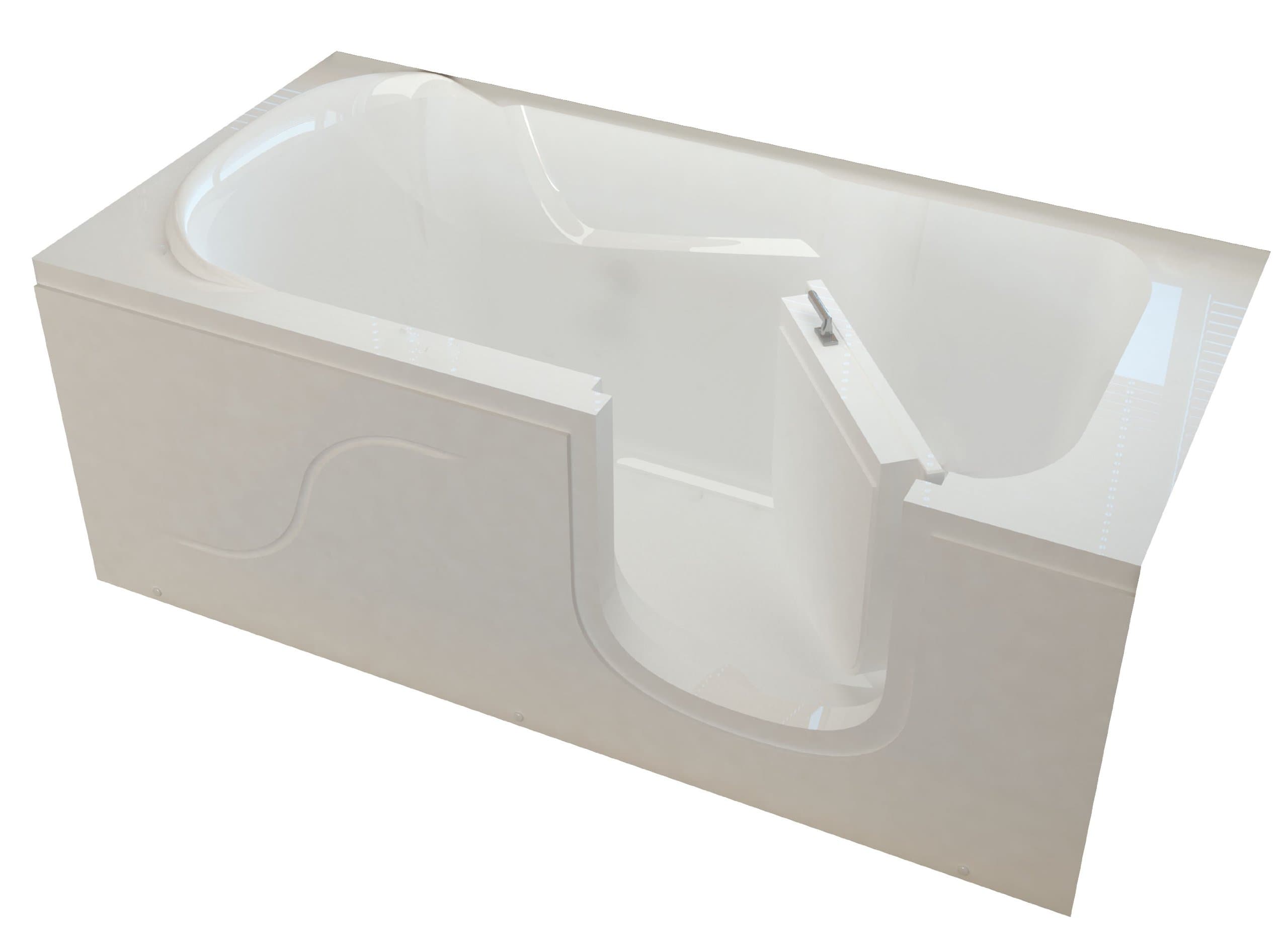 MTSI3060RWS Step In 30 by 60 by 22-Inch Soaker Bathtub Spa Right Side Door, White