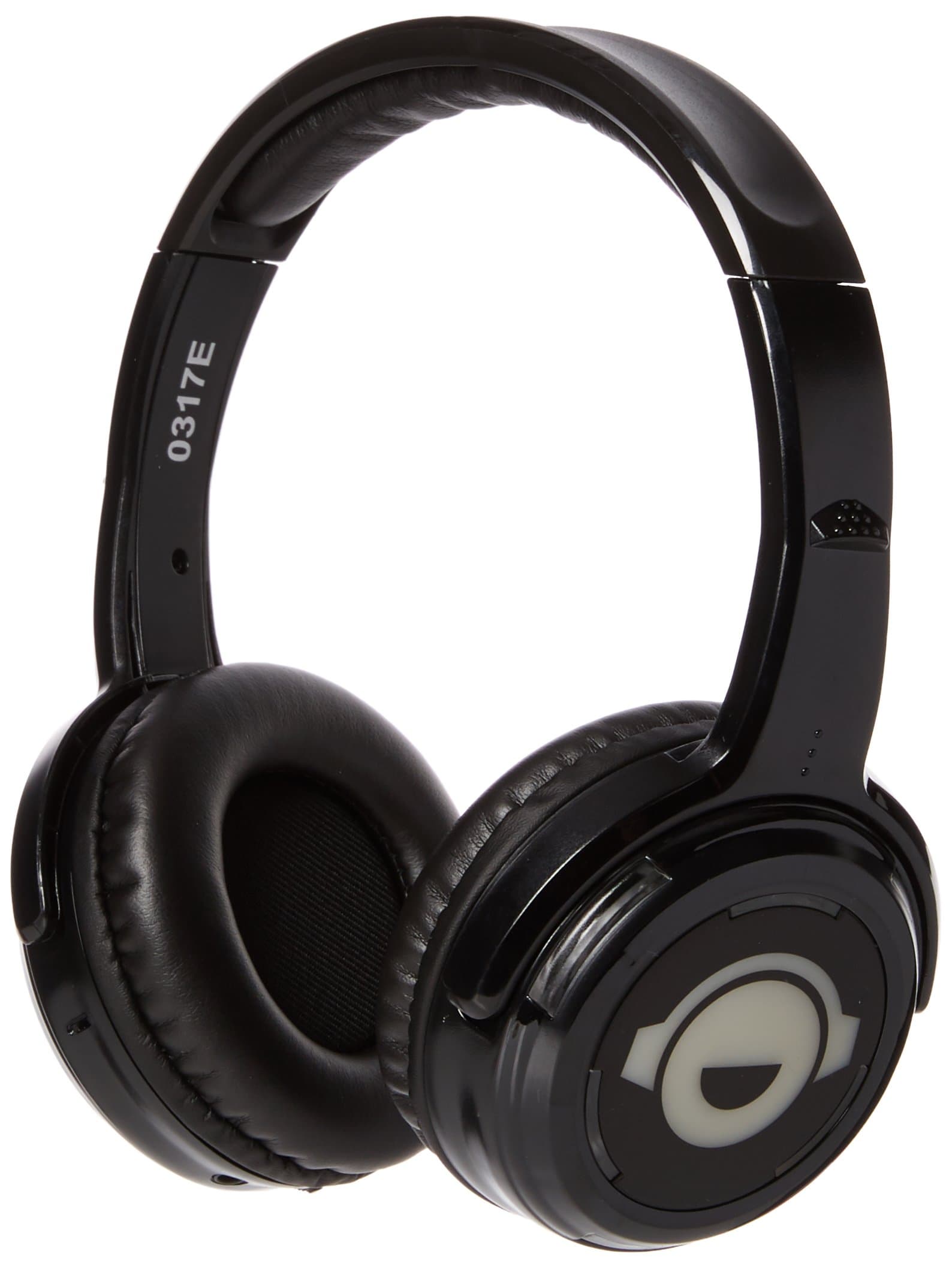 Silent Disco RF Wireless Headphones - 3 Channel LED Rechargeable With Flashing LED Lights - Harry