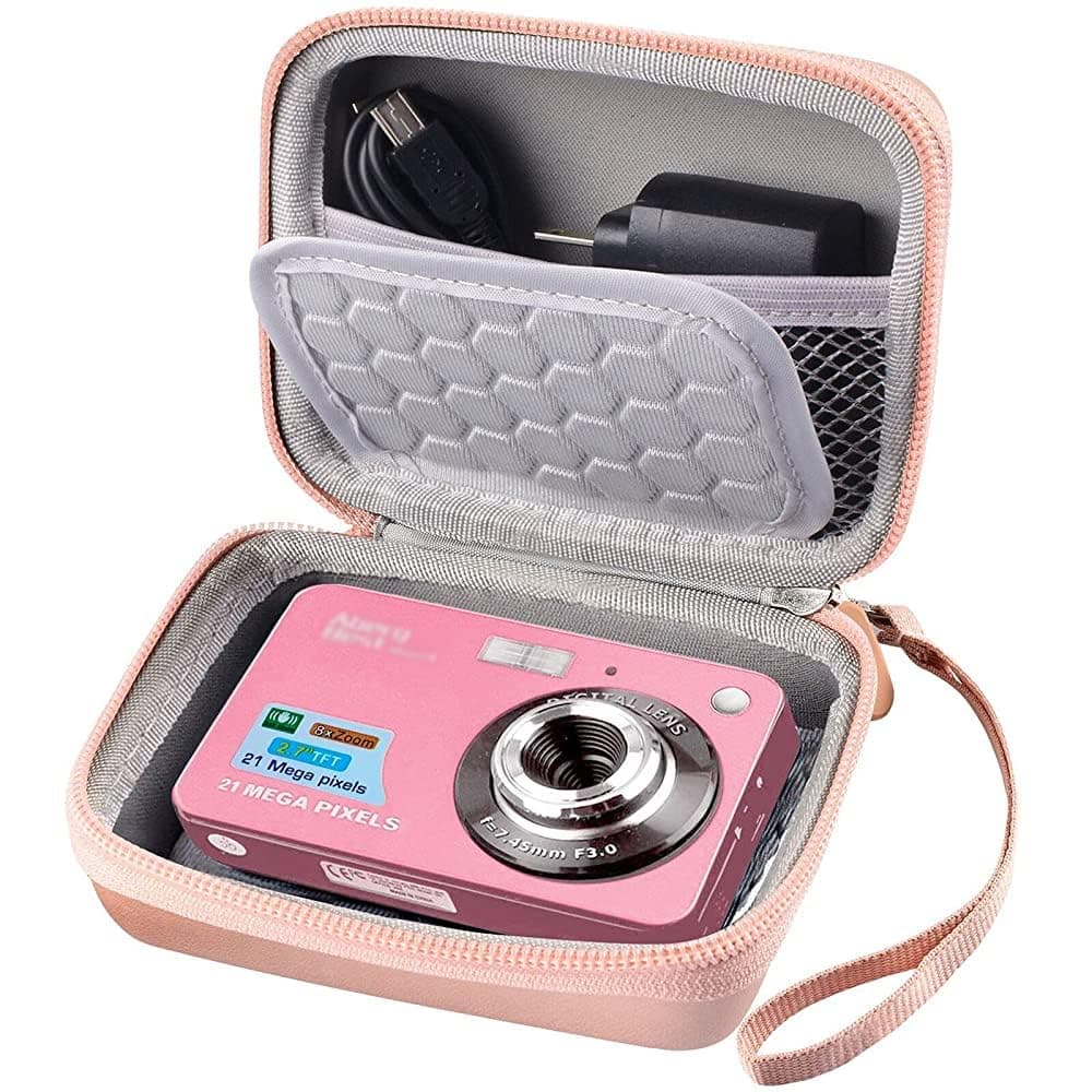 Digital Camera Case Compatible with Yifecial/for EROOLU/for VAHOIALD/for Kaisoon/for Kodak Pixpro/for Canon PowerShot ELPH 180 190/ for Sony DSCW800 DSCW830 Kids Cameras for Travel (Box Only)