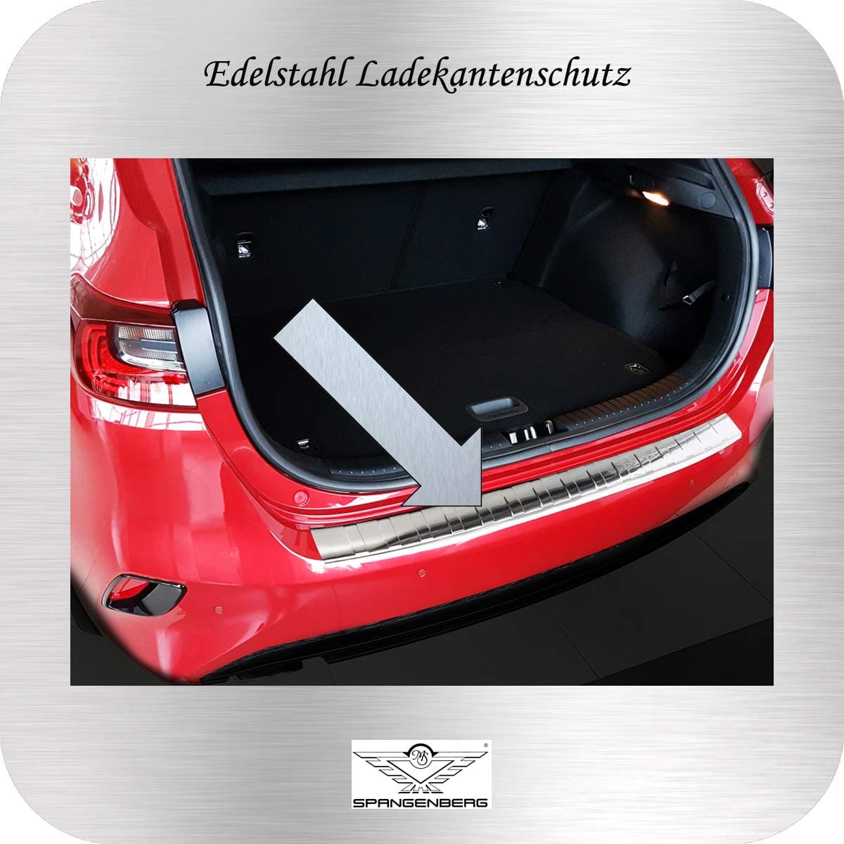 Spangenberg Boot Sill Protector Stainless Steel Suitable for Kia Ceed 3.Gen Type CD 5-Door from 06.2018-32353390