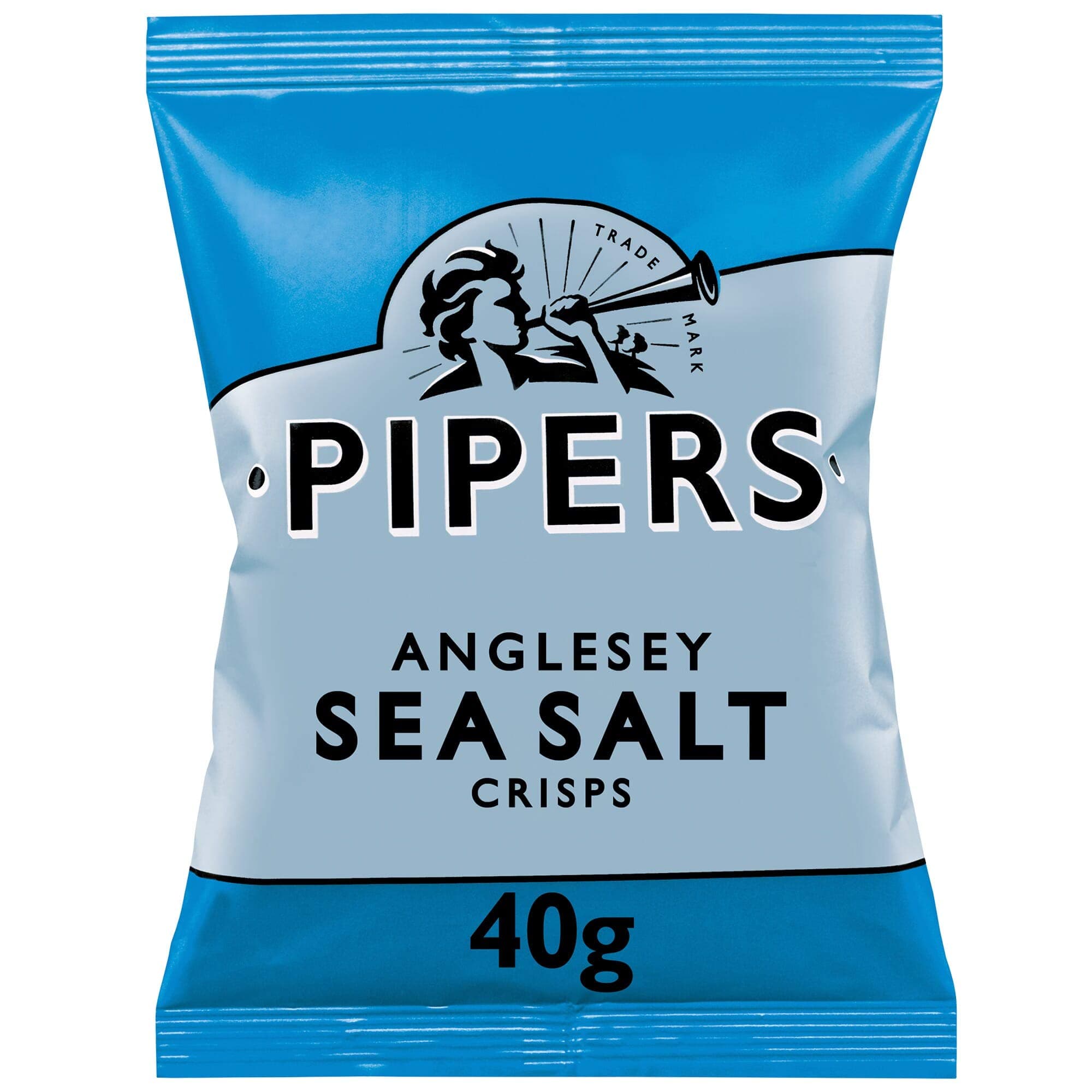 Pipers Anglesey Sea Salt Crisps 40g x Case of 24