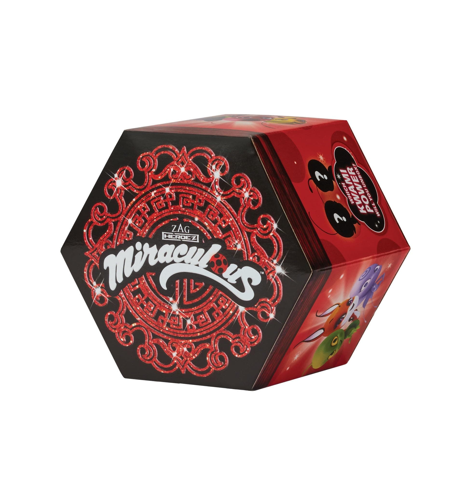 Zag Heroez Miraculous 50500 Kwami Surprise Miracle Box Zag Heroes Blind Box - One Of 6 - Wayzz, Tikki, Trixx, Plagg, Pollen, Or Nooroo (Single Pack)