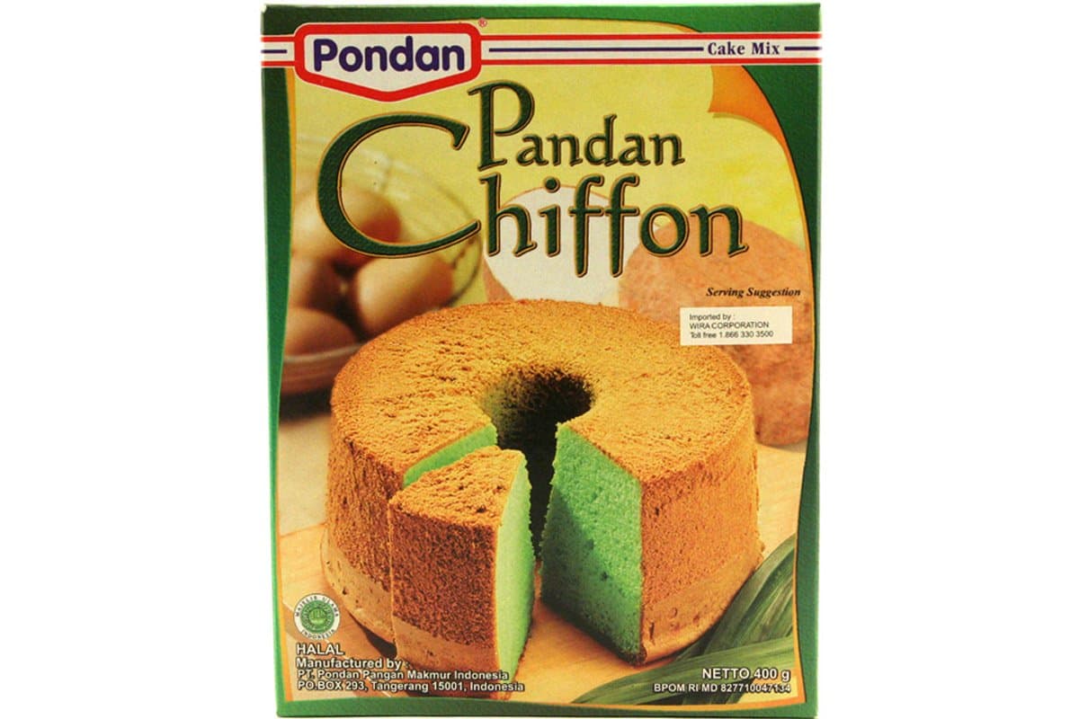 Cake Mix Pandan Chiffon (Kue Bolu Hijau) - 14.11oz (Pack of 1)