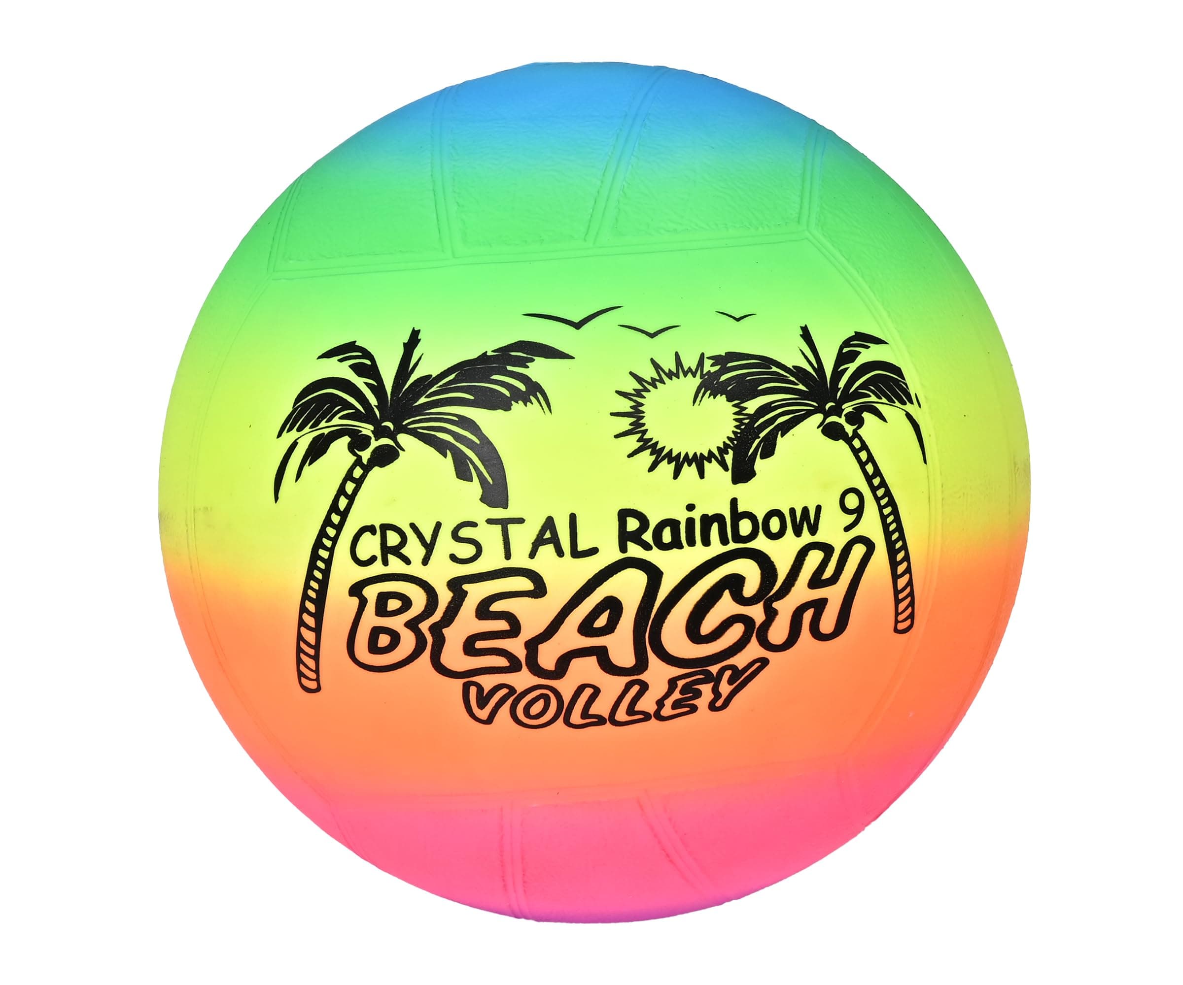 - CrystalBall™ Inflatable Vinyl Ball for Pool, Beach & Garden| Perfect for Children Outdoor & Indoor Play| PVC Ball for Kids with 2 Inflating Pins| Size 9 Inches | Multicolor