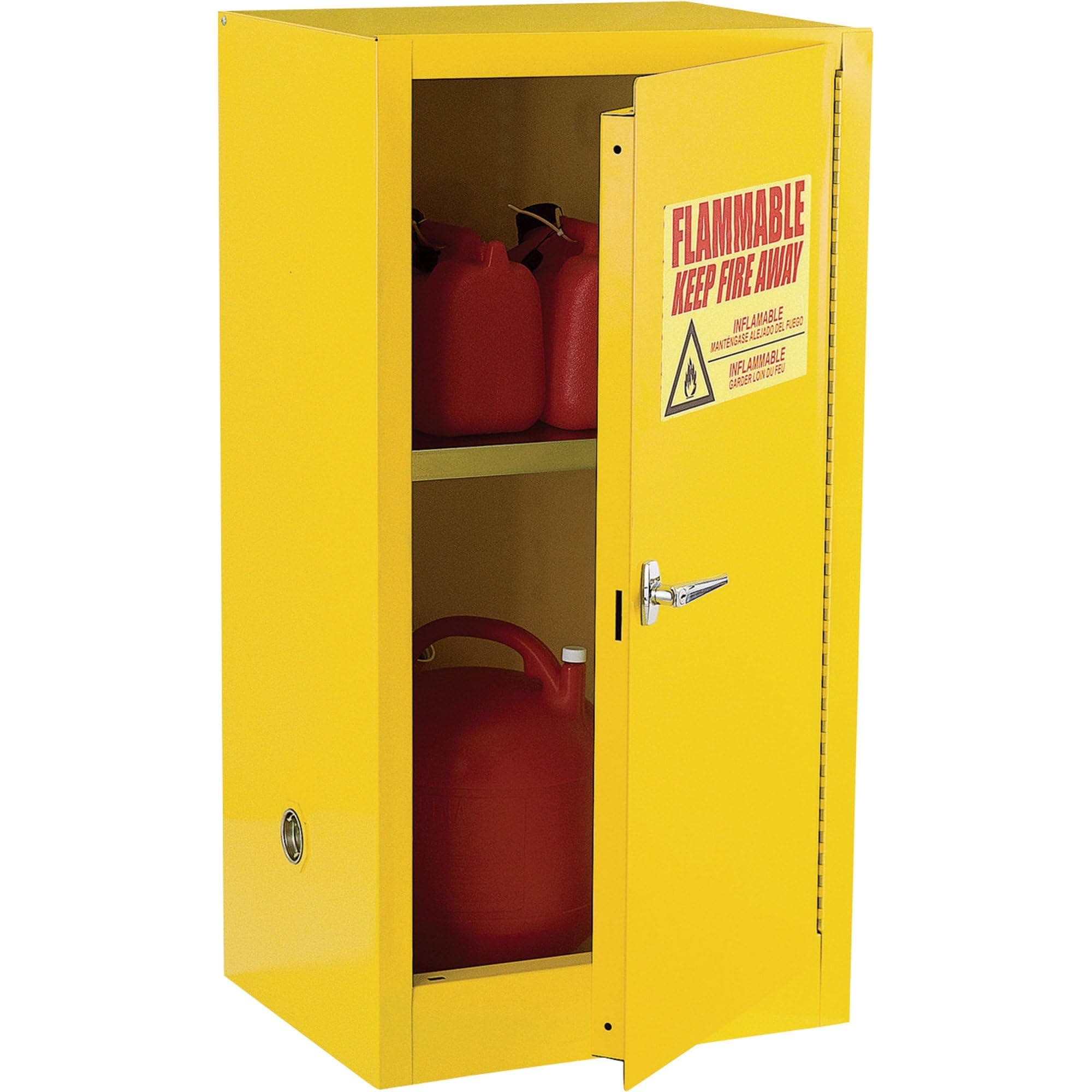 Sandusky Lee Compact Flammable Safety Cabinet - 23in.W x 18in.D x 35in.H, Model Number SC12F