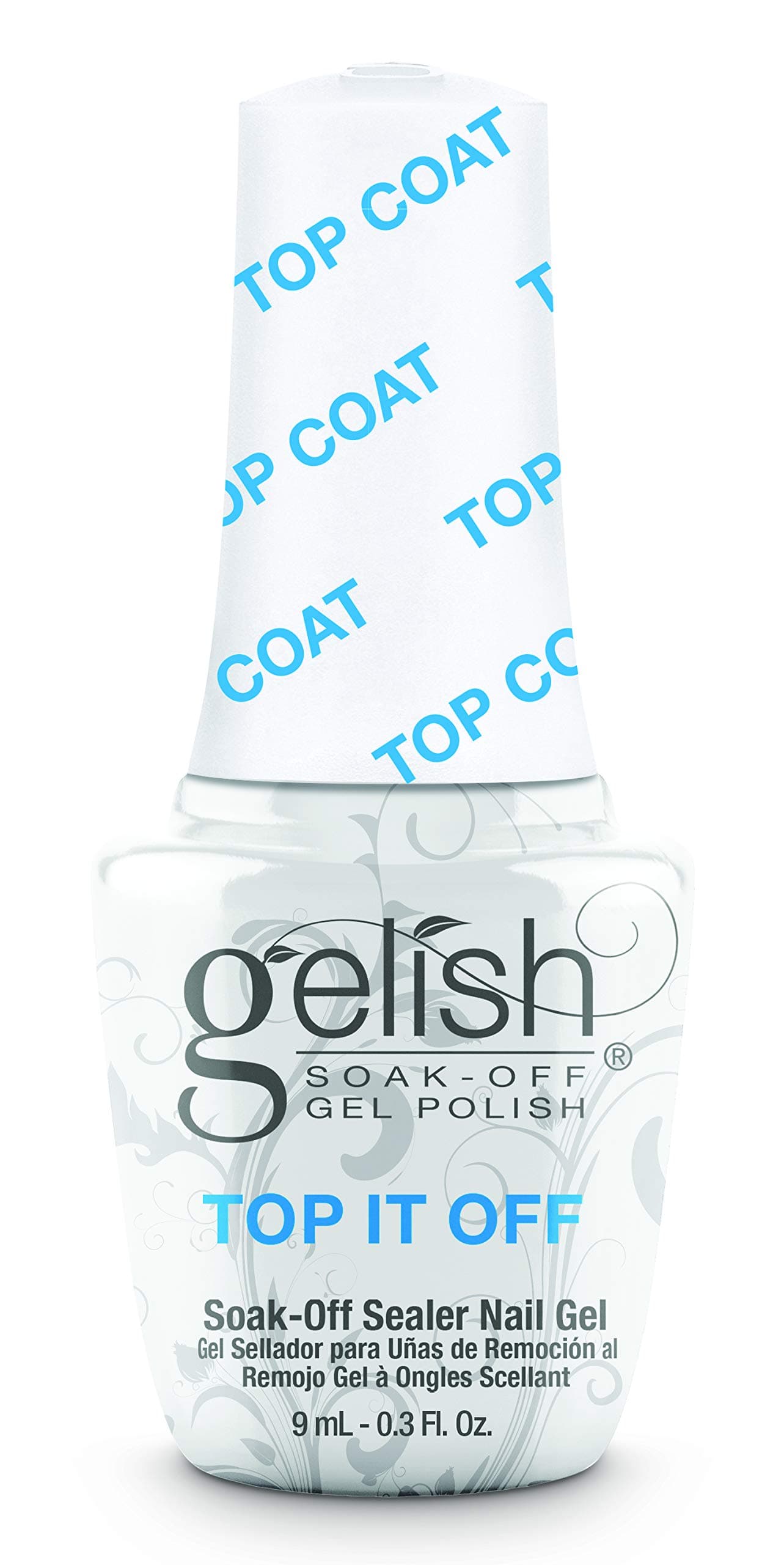 MINI Top It Off - 9ml Sealer Top Coat LED Gel Polish, High-Gloss Top Coat for Long-Lasting Shine and Durability - Perfect for Professional and At-Home Use