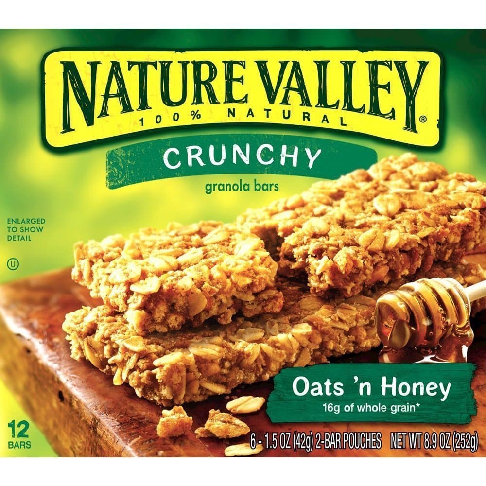 Nature Valley, Crunchy Granola Bars, Oats N Honey, 8.90oz Box (Pack of 4)