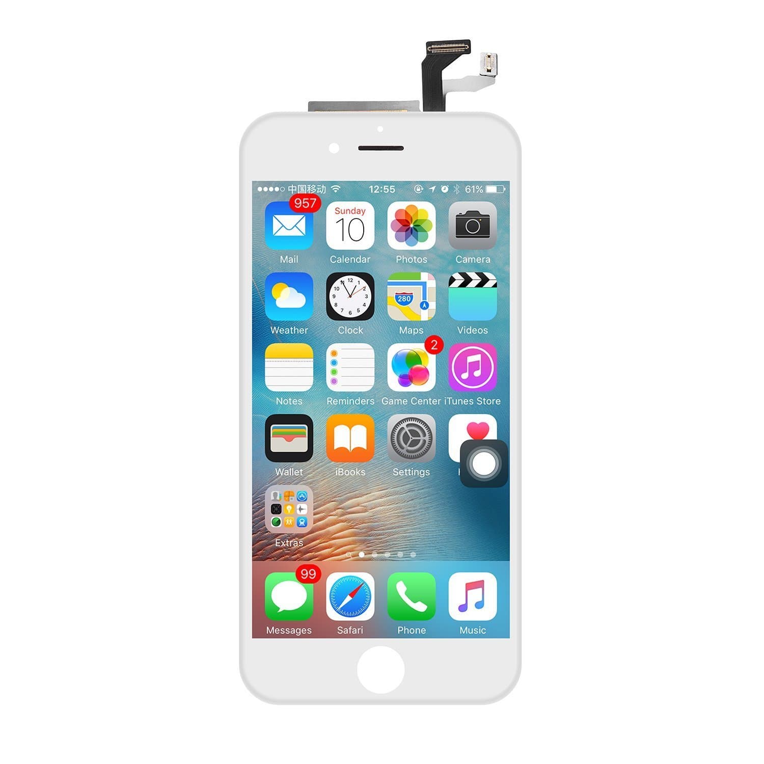 eInc™ Front Touch Screen Digitizer LCD Assembly for iPhone 6 Plus 5.5" White