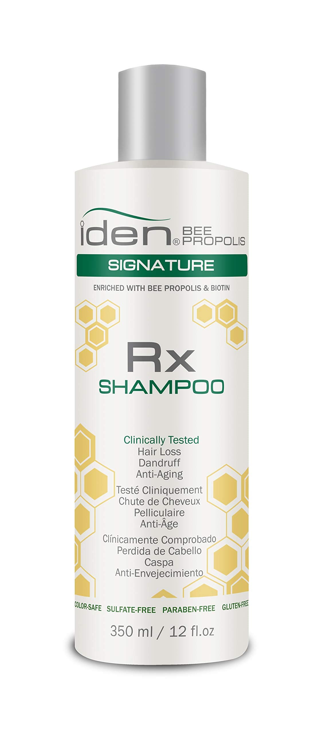 IDENBee Propolis Signature Rx Shampoo, Promotes Healthy Hair Growth, Saw Palmetto & Green Tea, 12 fl.oz