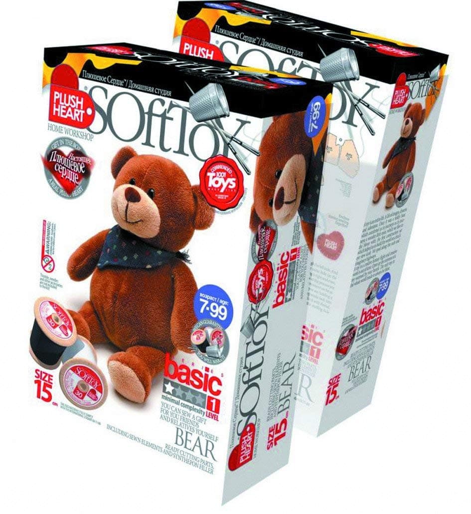 Plush Hearts 15 cm Bear Sitting DIY Toy