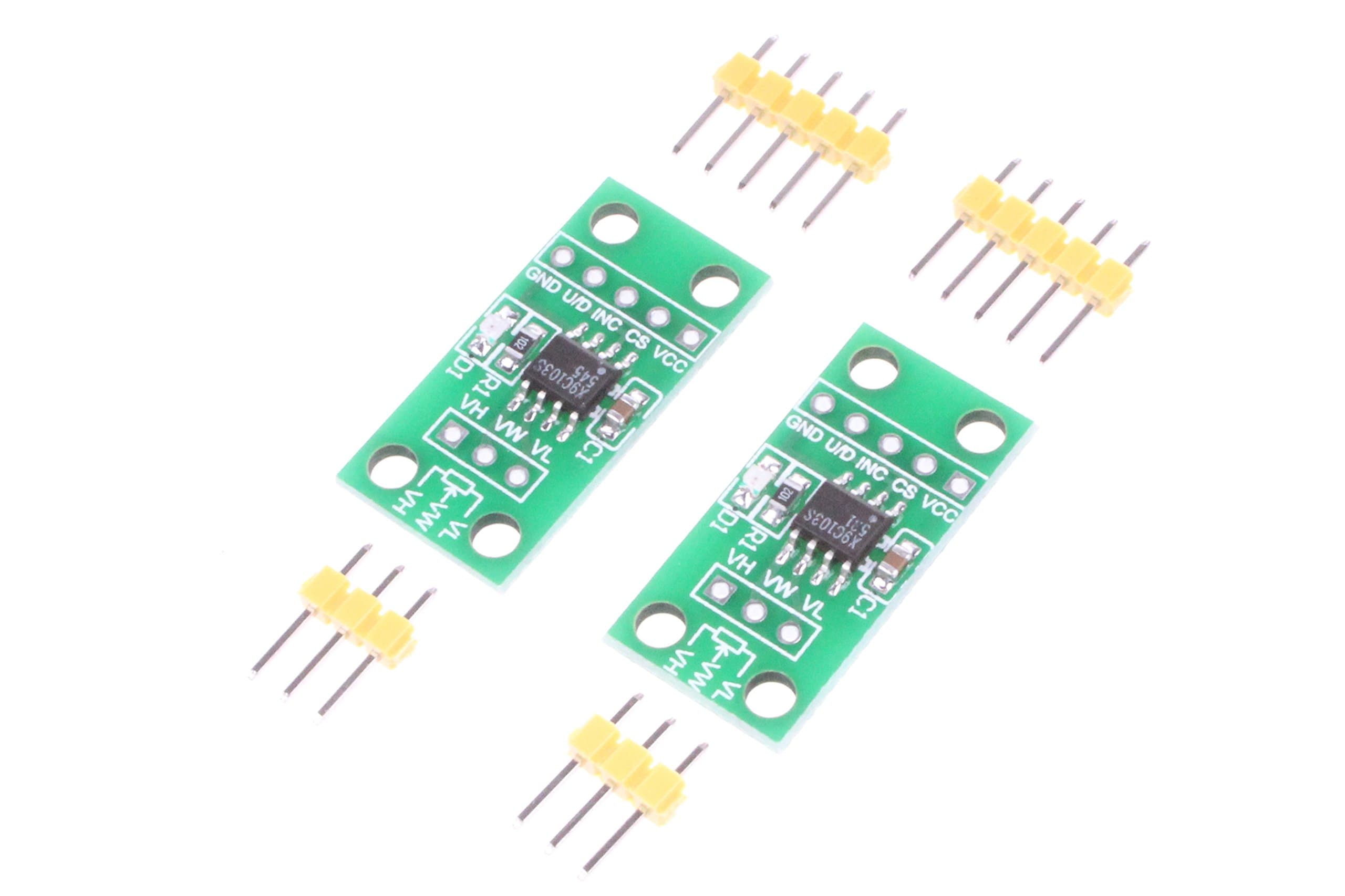 NOYITO X9C103S Digital Potentiometer Module Board 10K DC 3V 5V with ESD Protection (Pack of 2)
