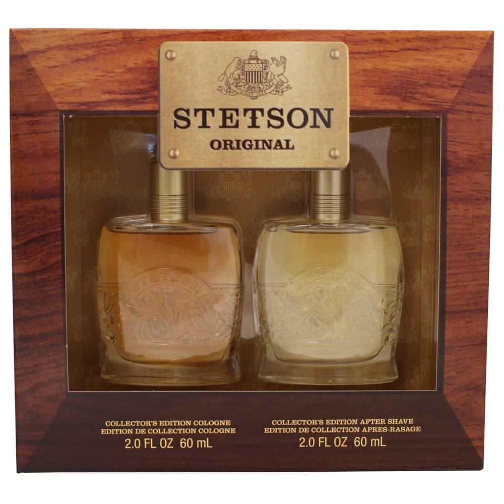 STETSON 2 PC. GIFT SET (COLOGNE 2.0 oz + AFTERSHAVE 2.0 oz) by Coty for Men