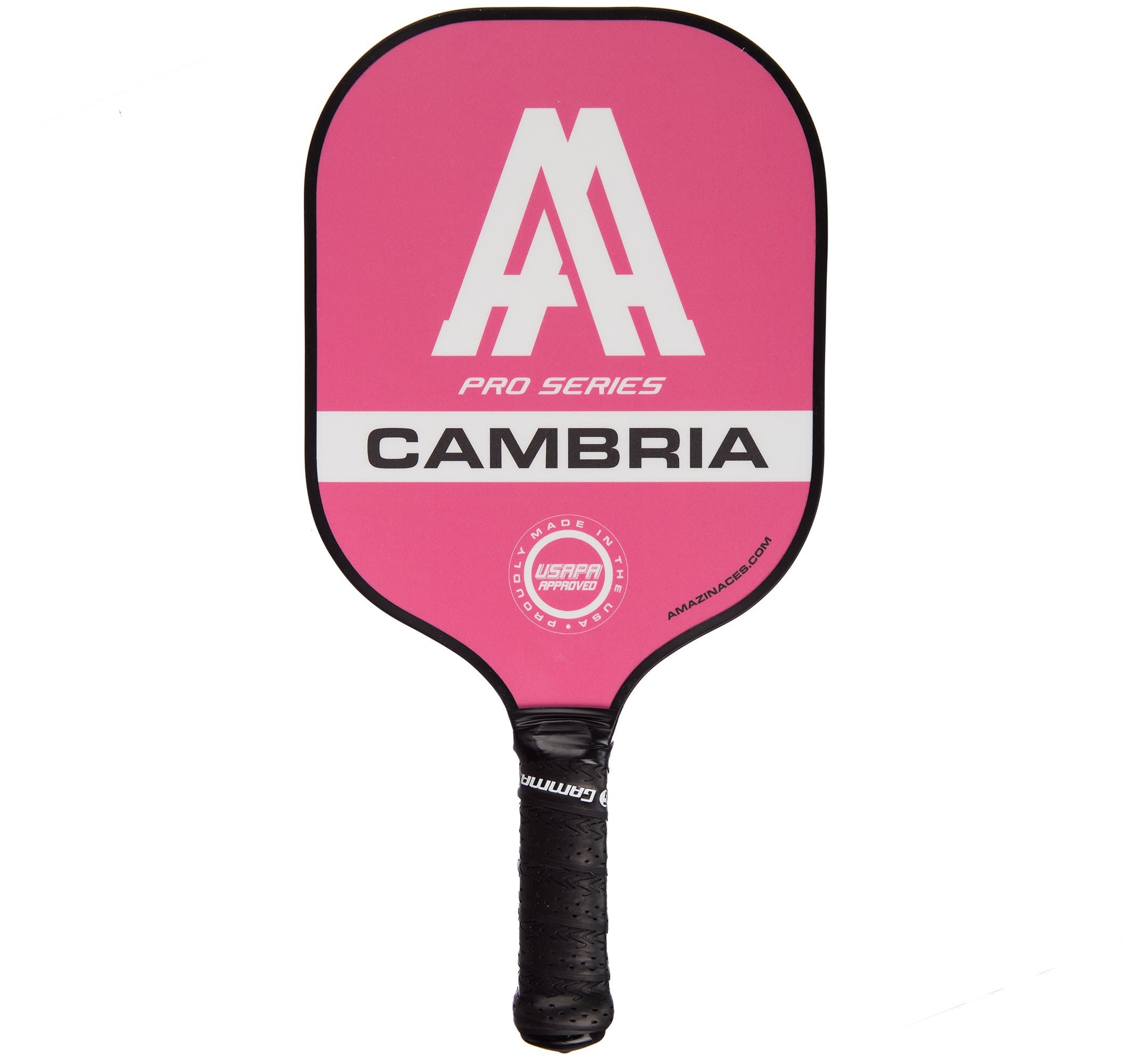 Amazin' Aces 'Cambria' Pickleball Paddle | USAPA Approved | Composite Racket - Advanced Polymer Core with Polycarbonate Face & Premium Gamma Grip | Made in The USA | Pro Series (Pink)