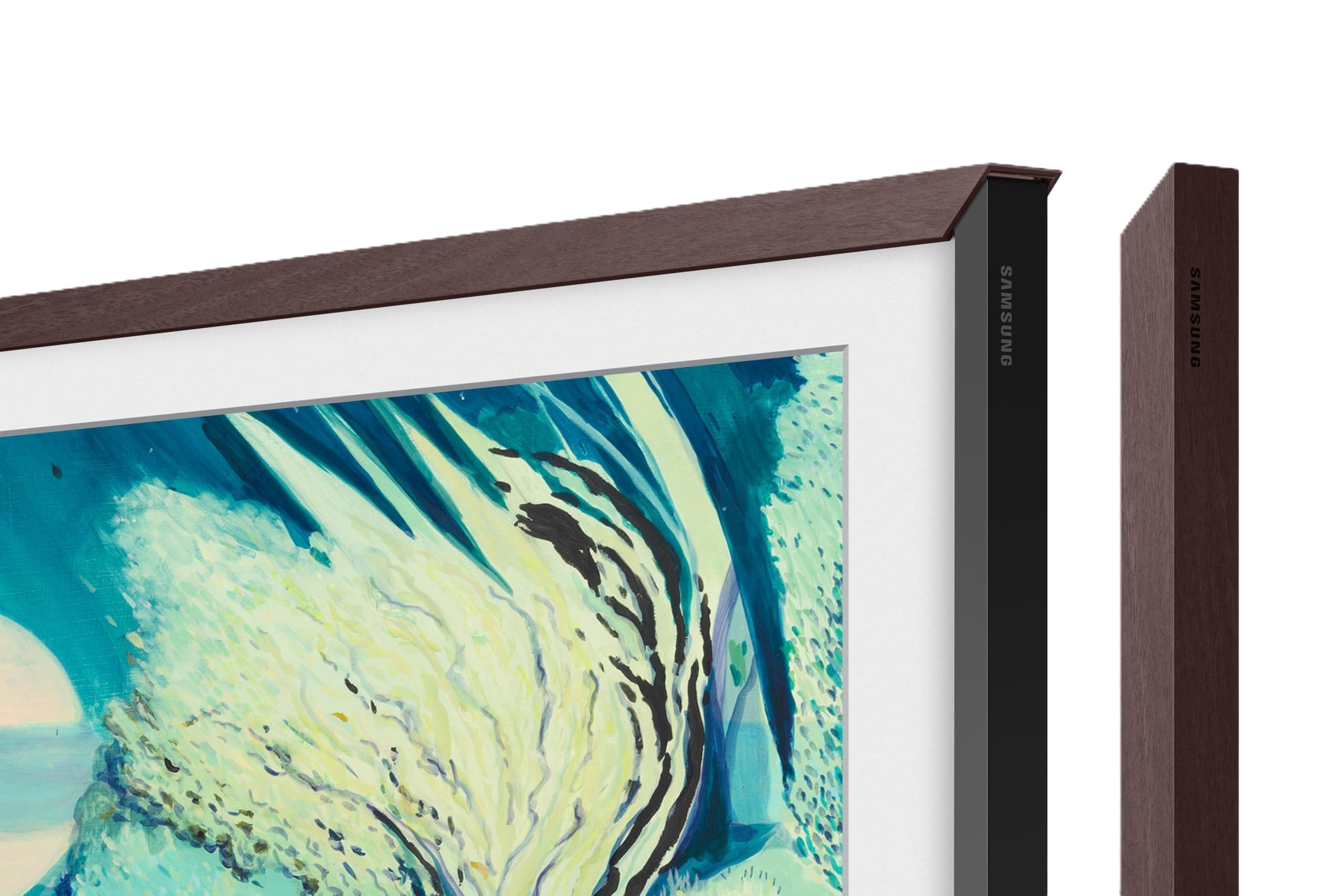 50-inch The Frame Customizable Bezel Modern Brown (VG-SCFA50BWBZA, 2021 Model)