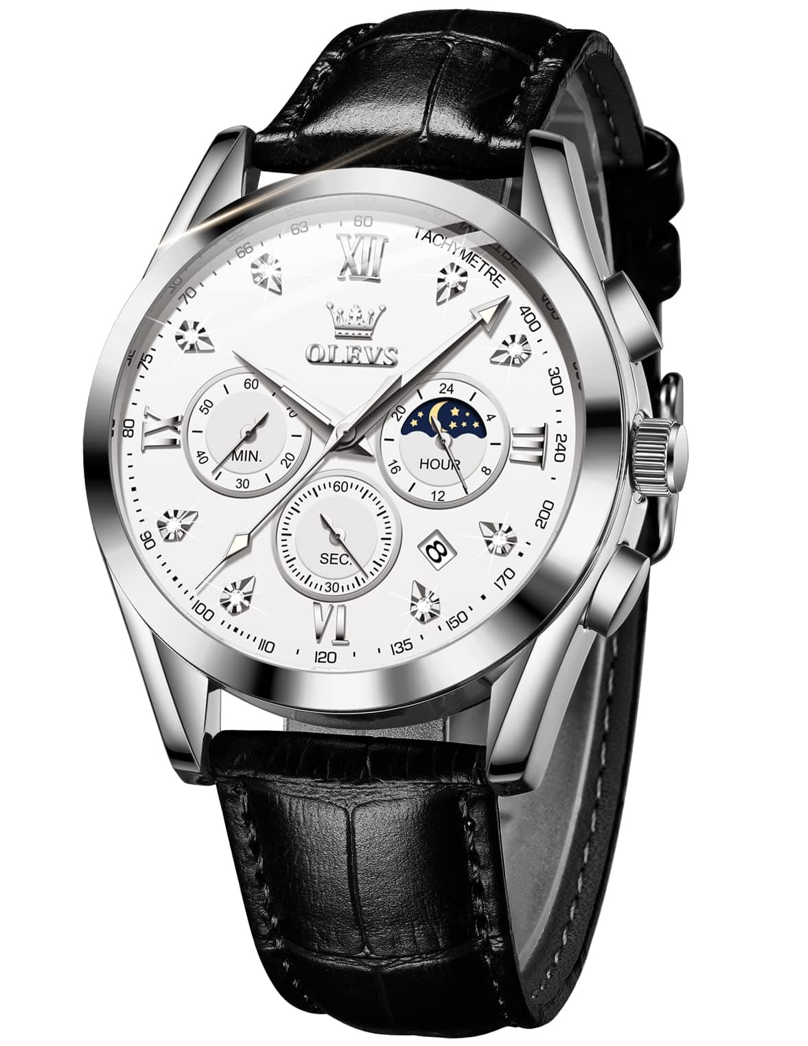 Ladies Luxury Gold Silver Stainless Steel Quartz Watch Waterproof Date