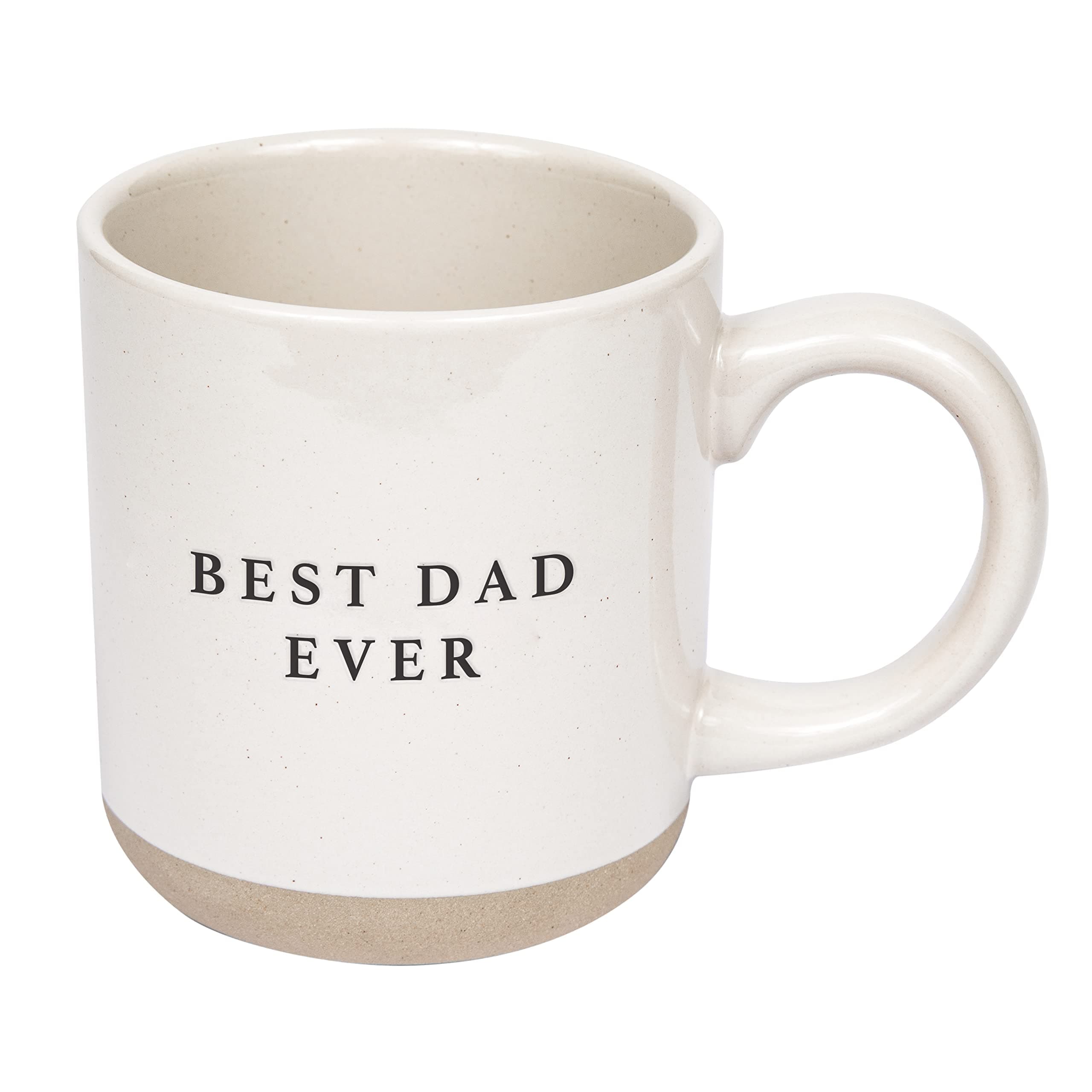 Stoneware Coffee Mugs | Dad Mug | Novelty Coffee Mugs | Microwave & Dishwasher Safe | 14oz Tea Cup | Father's Day Gift (Best Dad Ever)