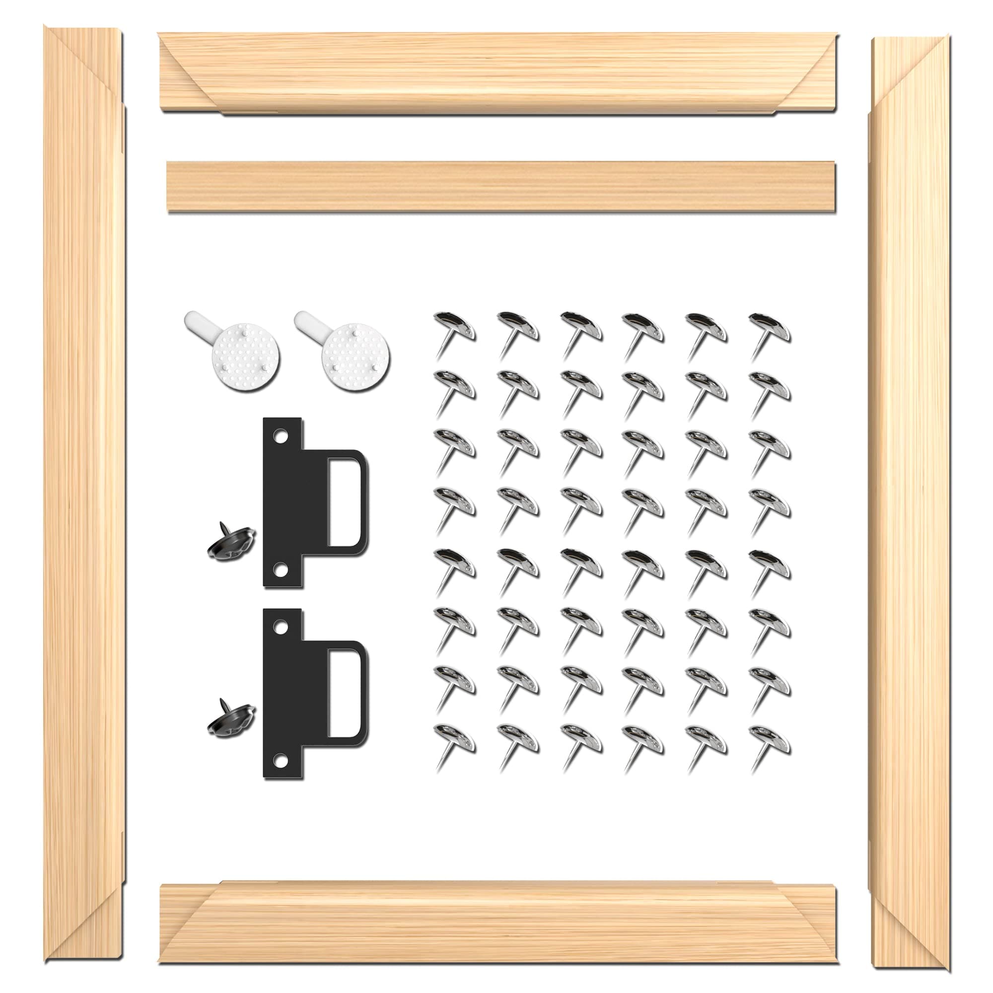 DIY Canvas Stretcher Bars Canvas Frame - Easy to Assemble, Gallery Wrap Oil Frame Kits Canvas Wood Stretcher Bars- for Oil Paintings, Prints, Paint by Numbers & Posters (24X36)