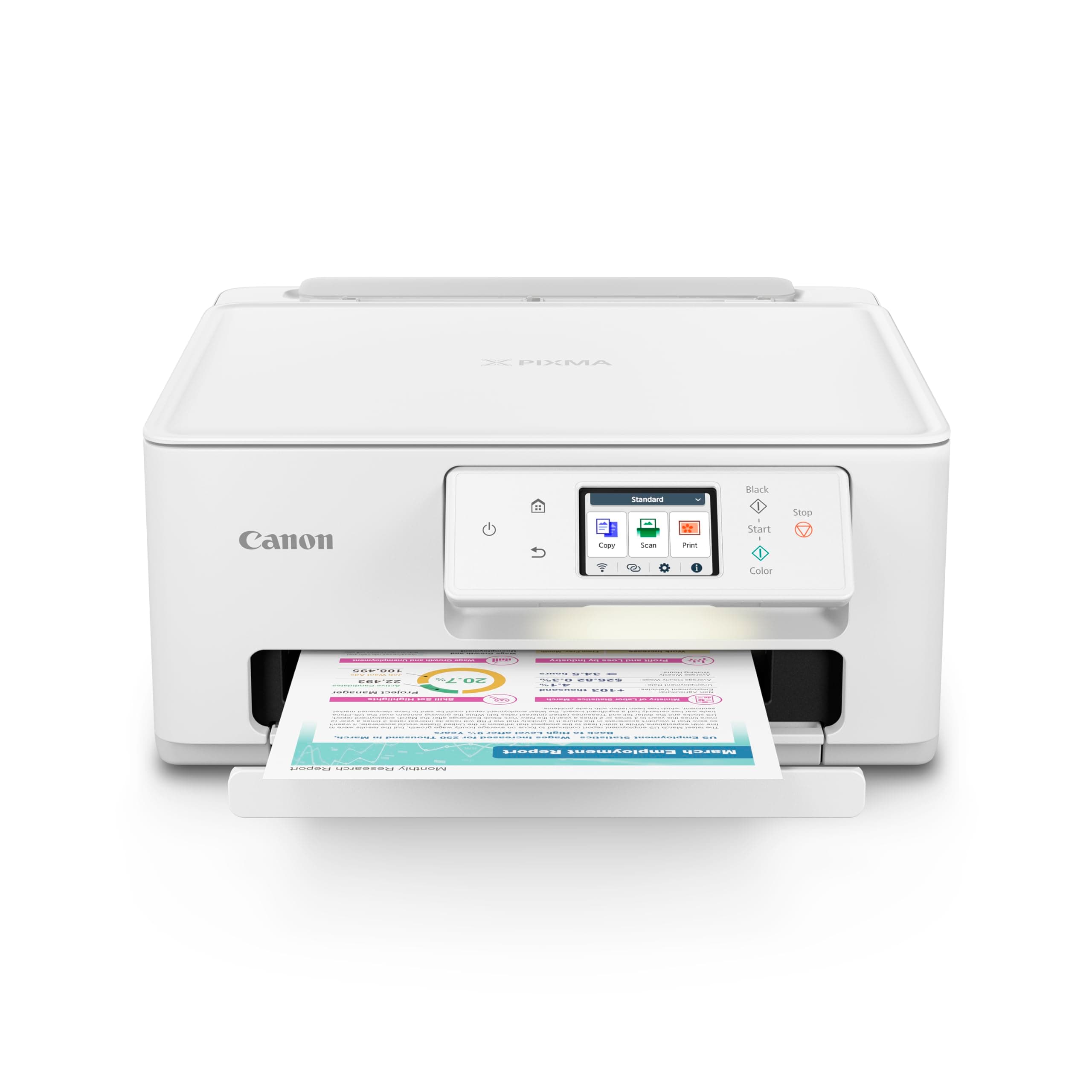 PIXMA TS7720 Wireless All-in-One Color Inkjet Printer – Print, Copy, Scan – Auto Duplex, 15/10 PPM, 2.7” Touchscreen, Compact Home Photo Printer with Easy Setup